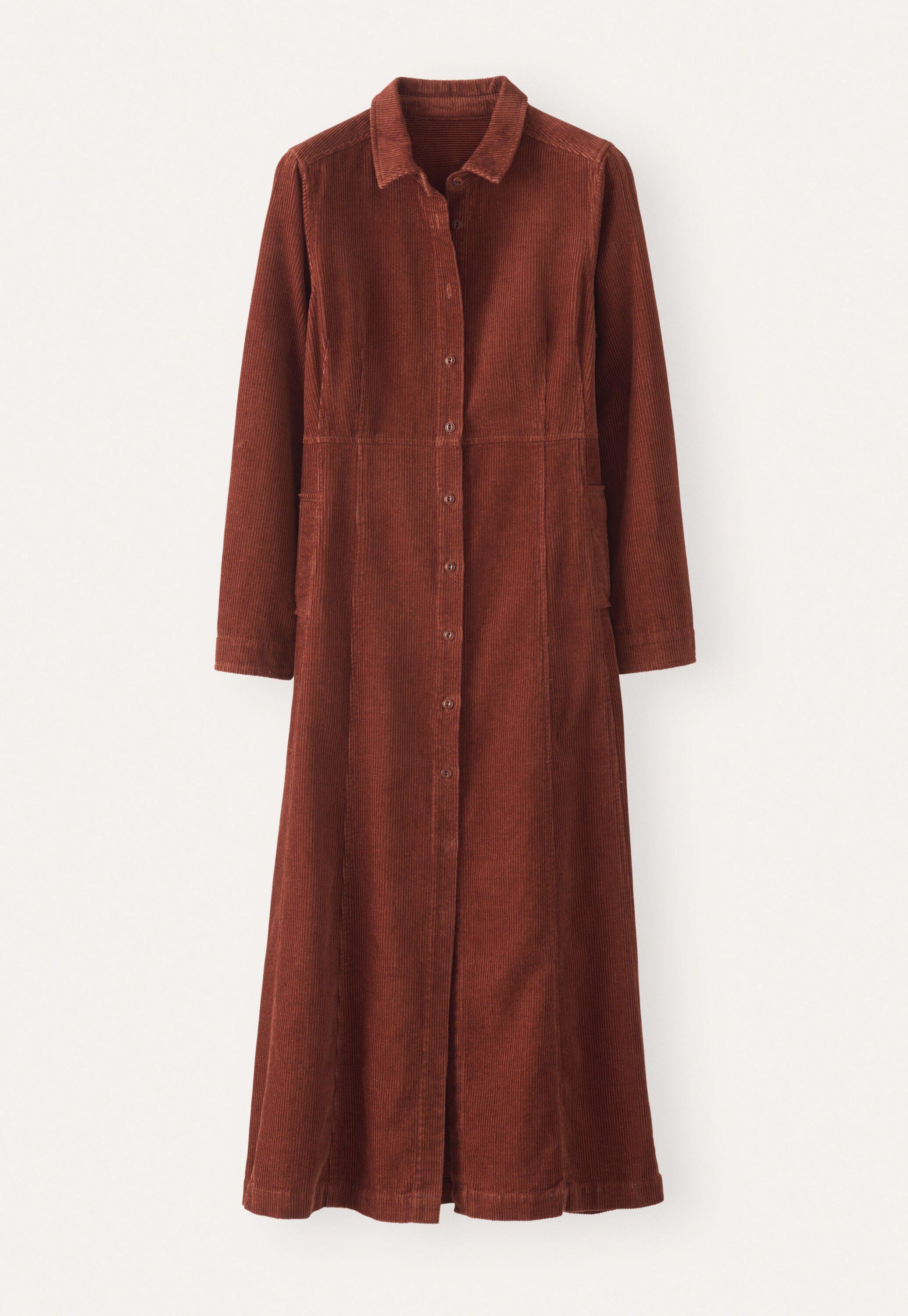 Cord panelled dress
