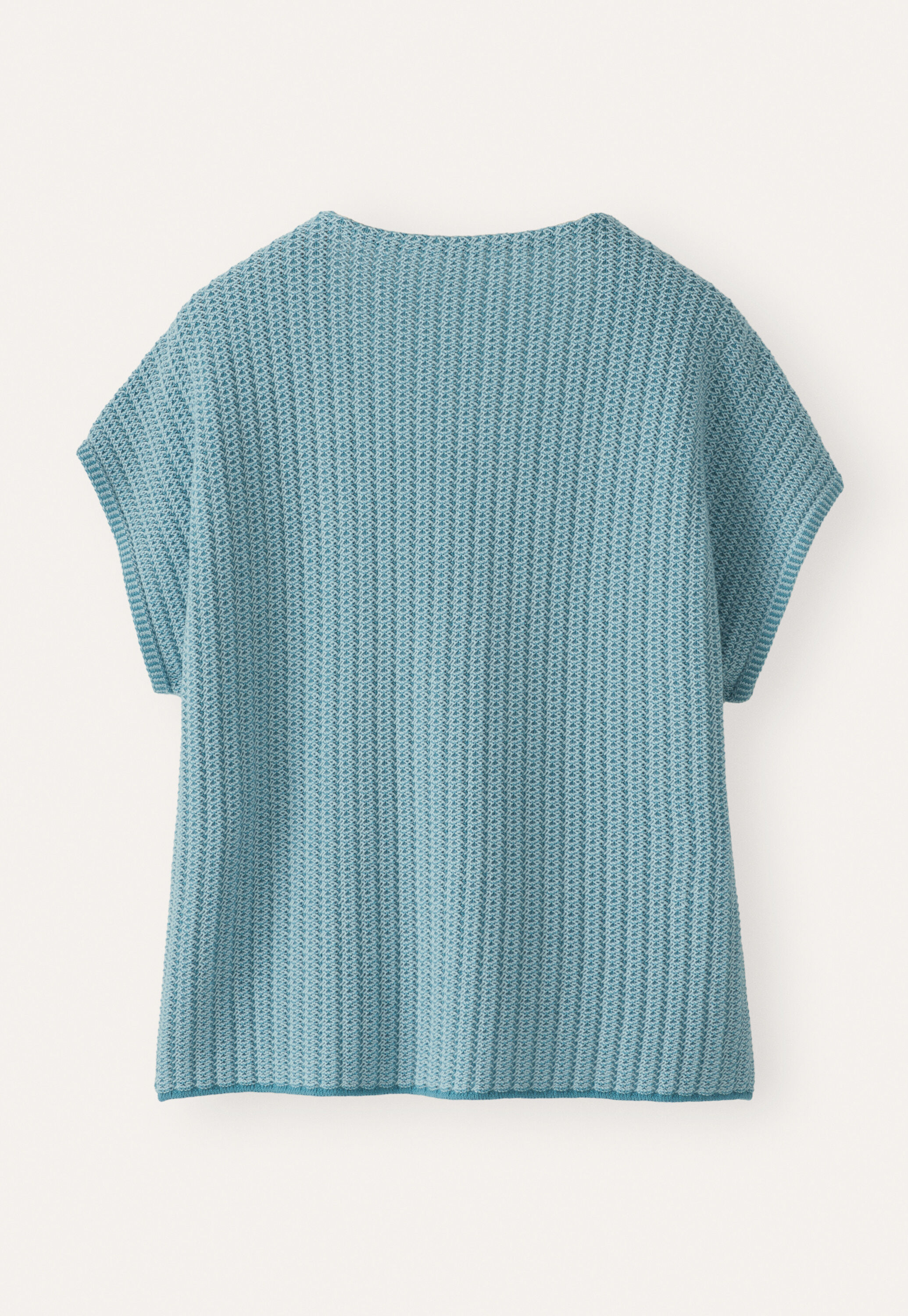 Two-tone button-through sweater