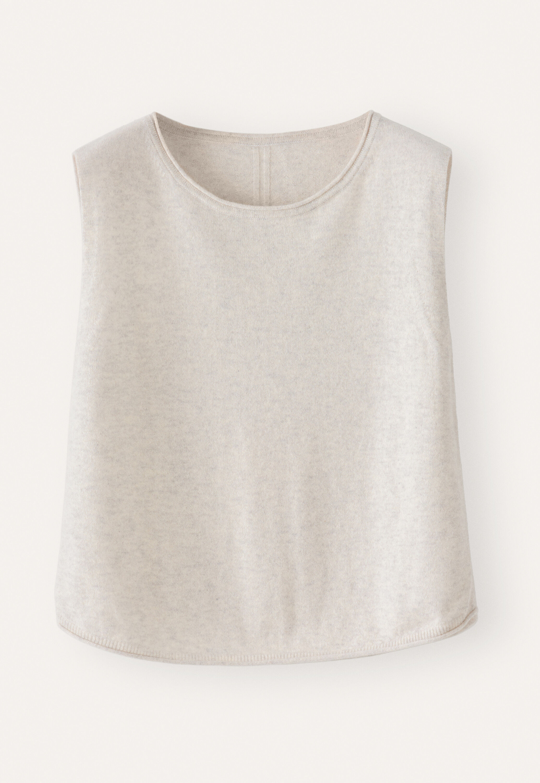 Knitted sleeveless sweater