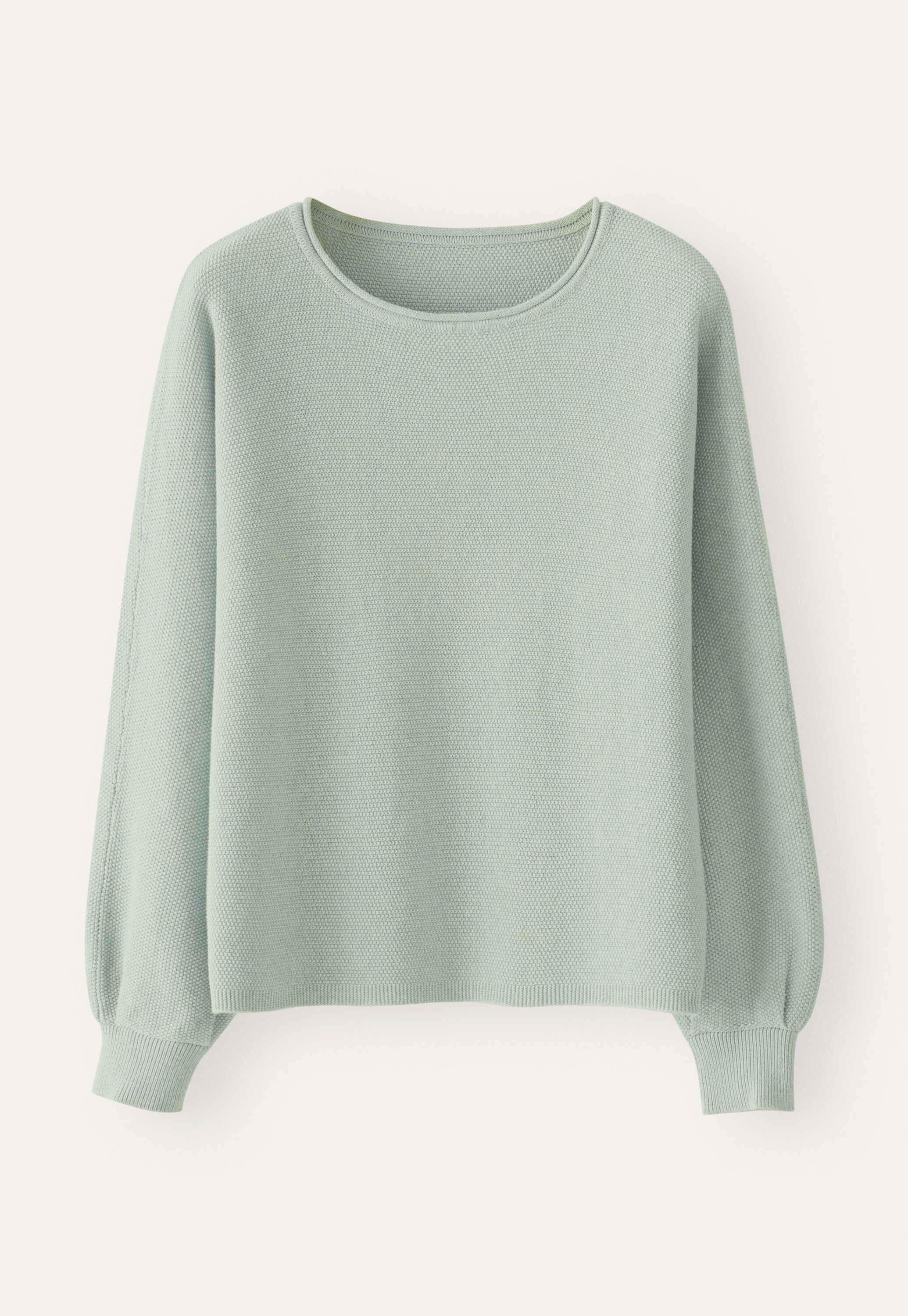 Moss-stitch sweater