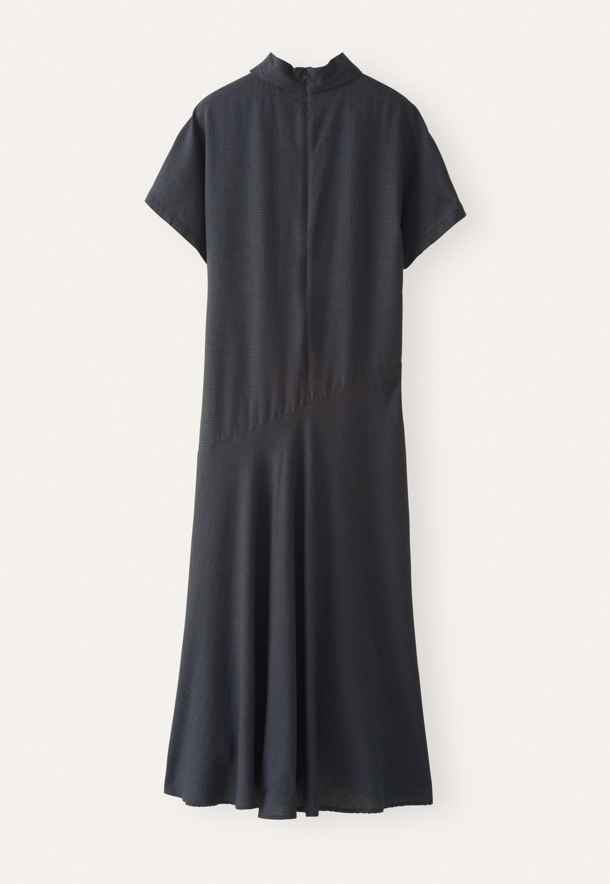 High neck dogtooth dress