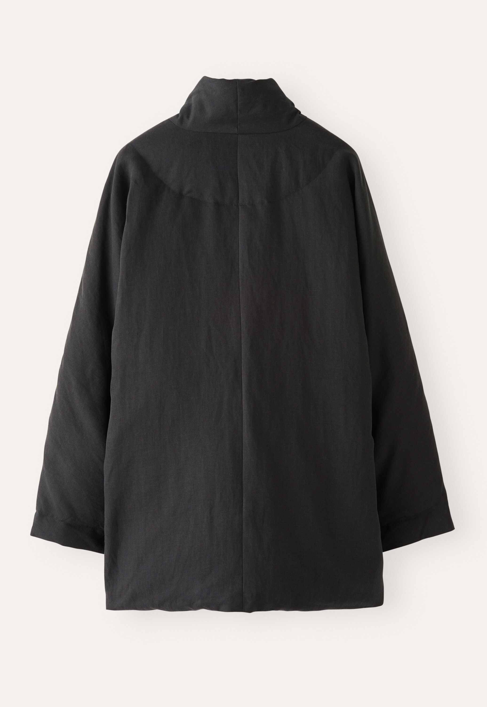Shawl collar padded coat