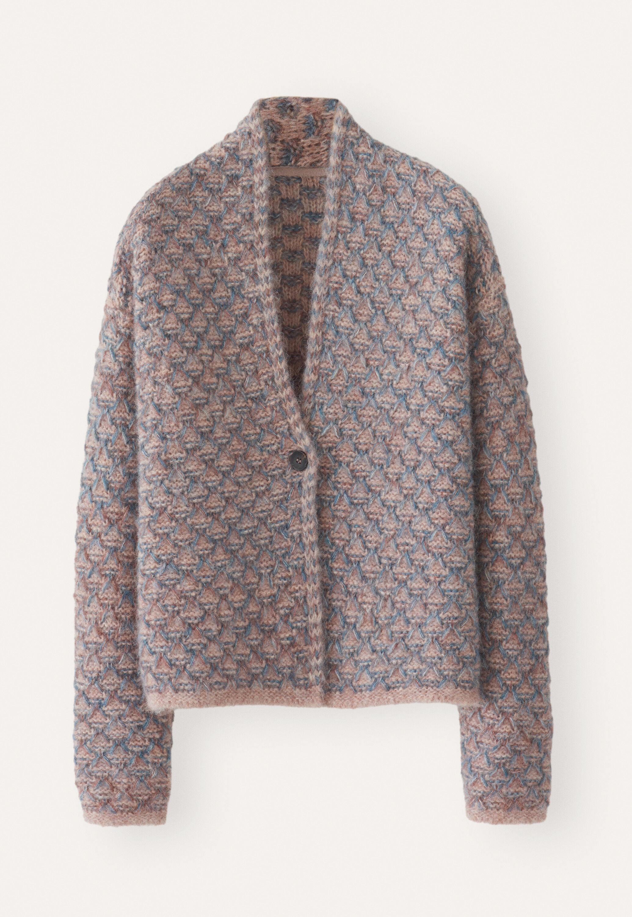 Slip-stitch cardigan