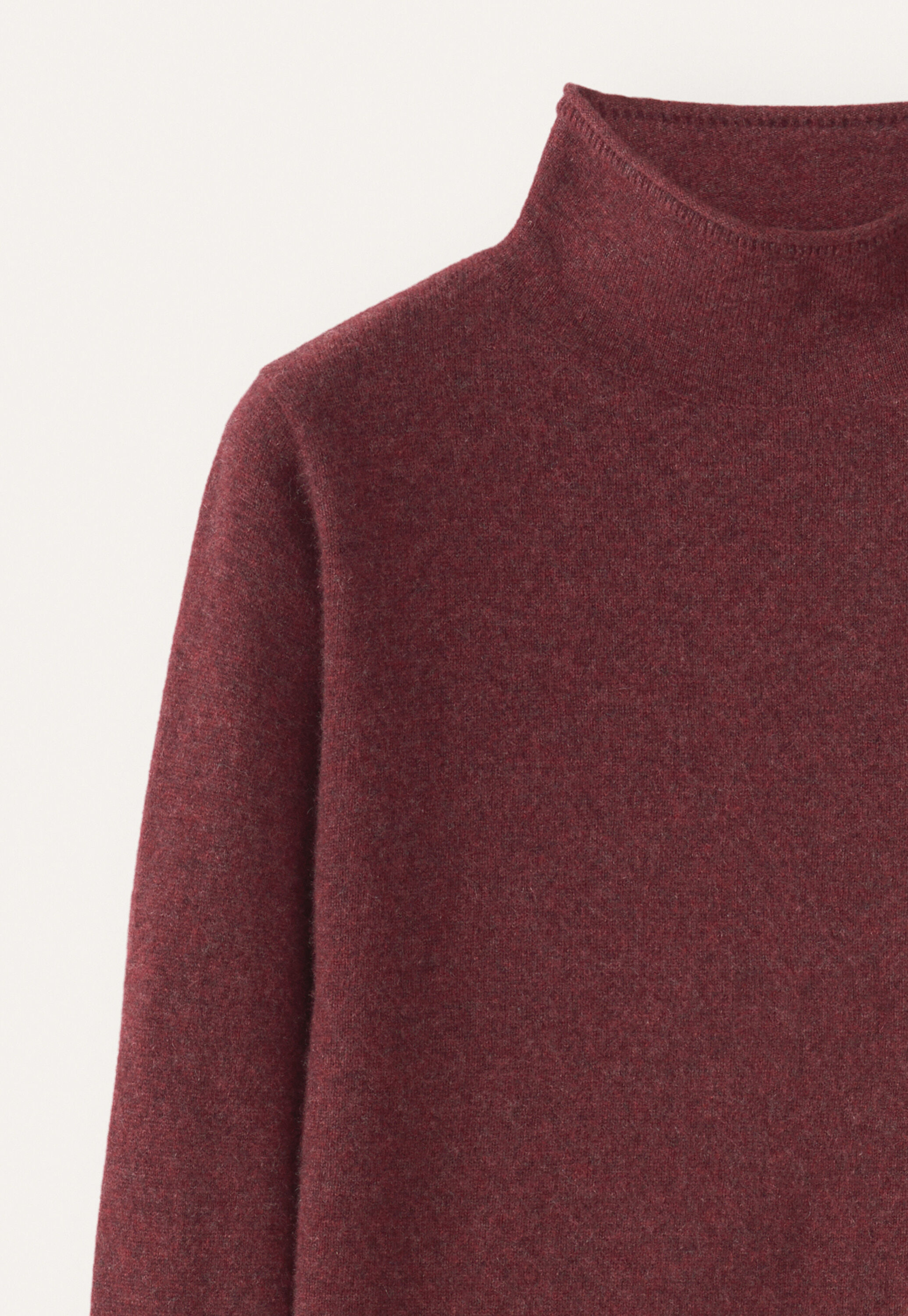 Slim funnel-neck sweater