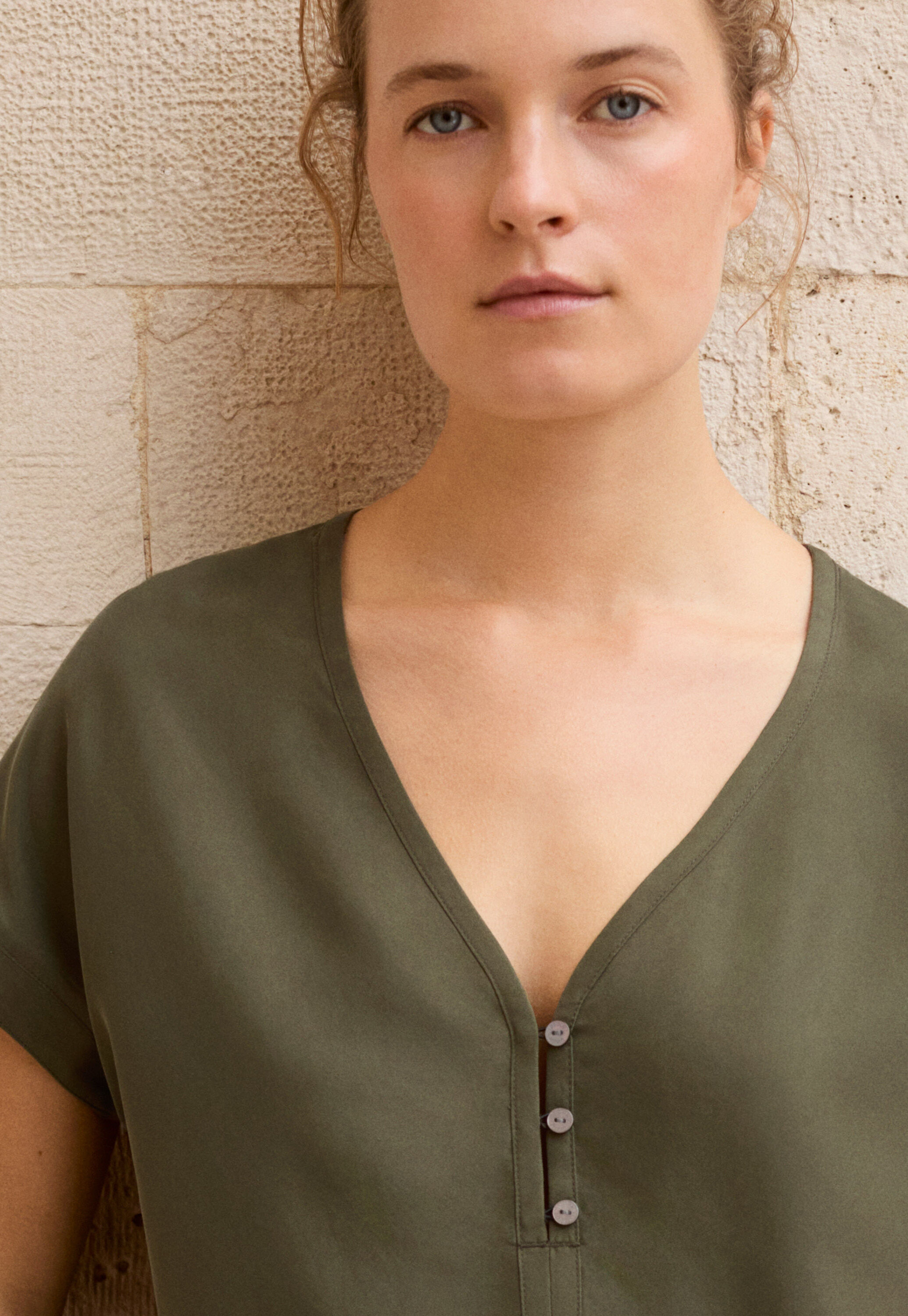 V-neck top