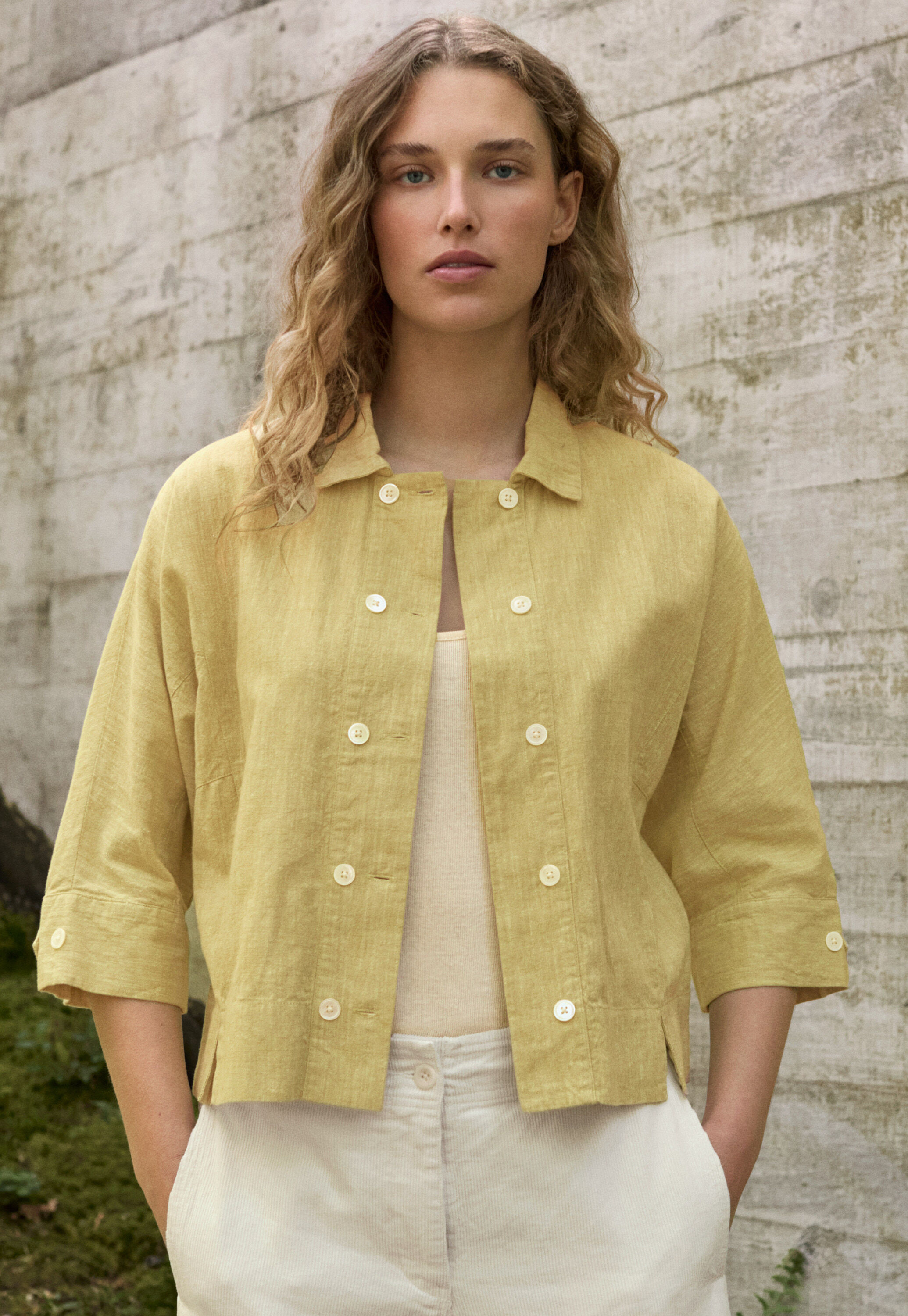 Double-breasted blouse