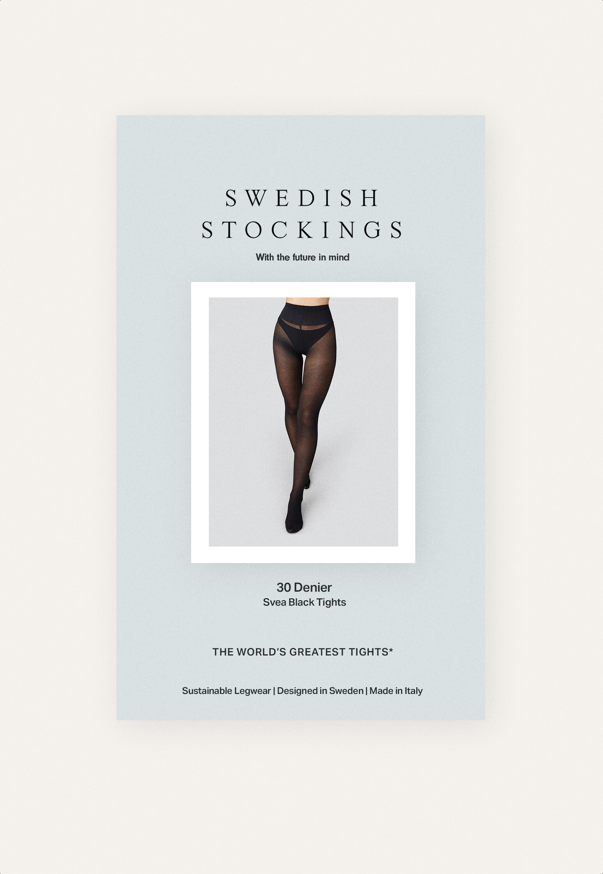 Semi-sheer tights