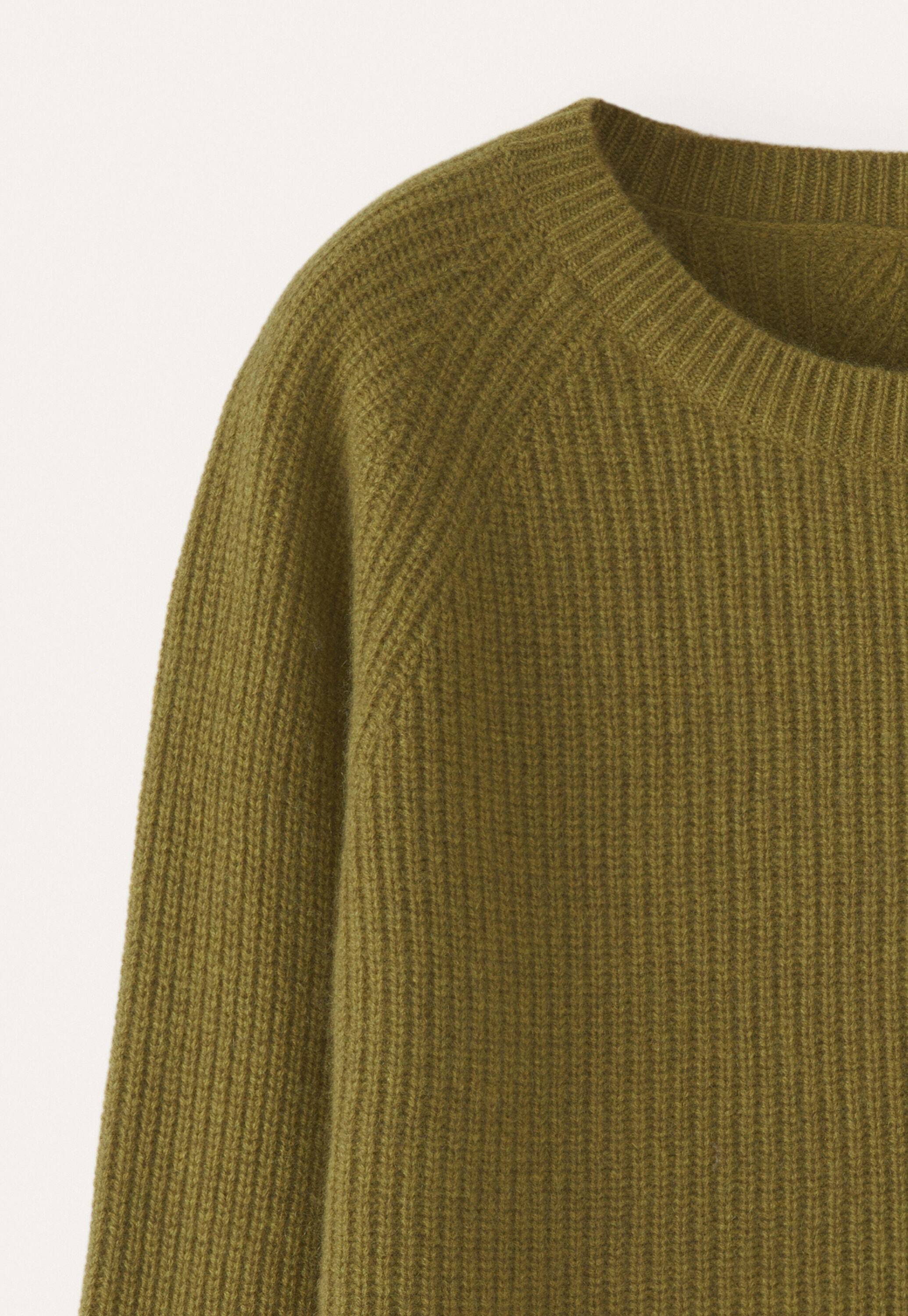 Ribbed crew-neck sweater