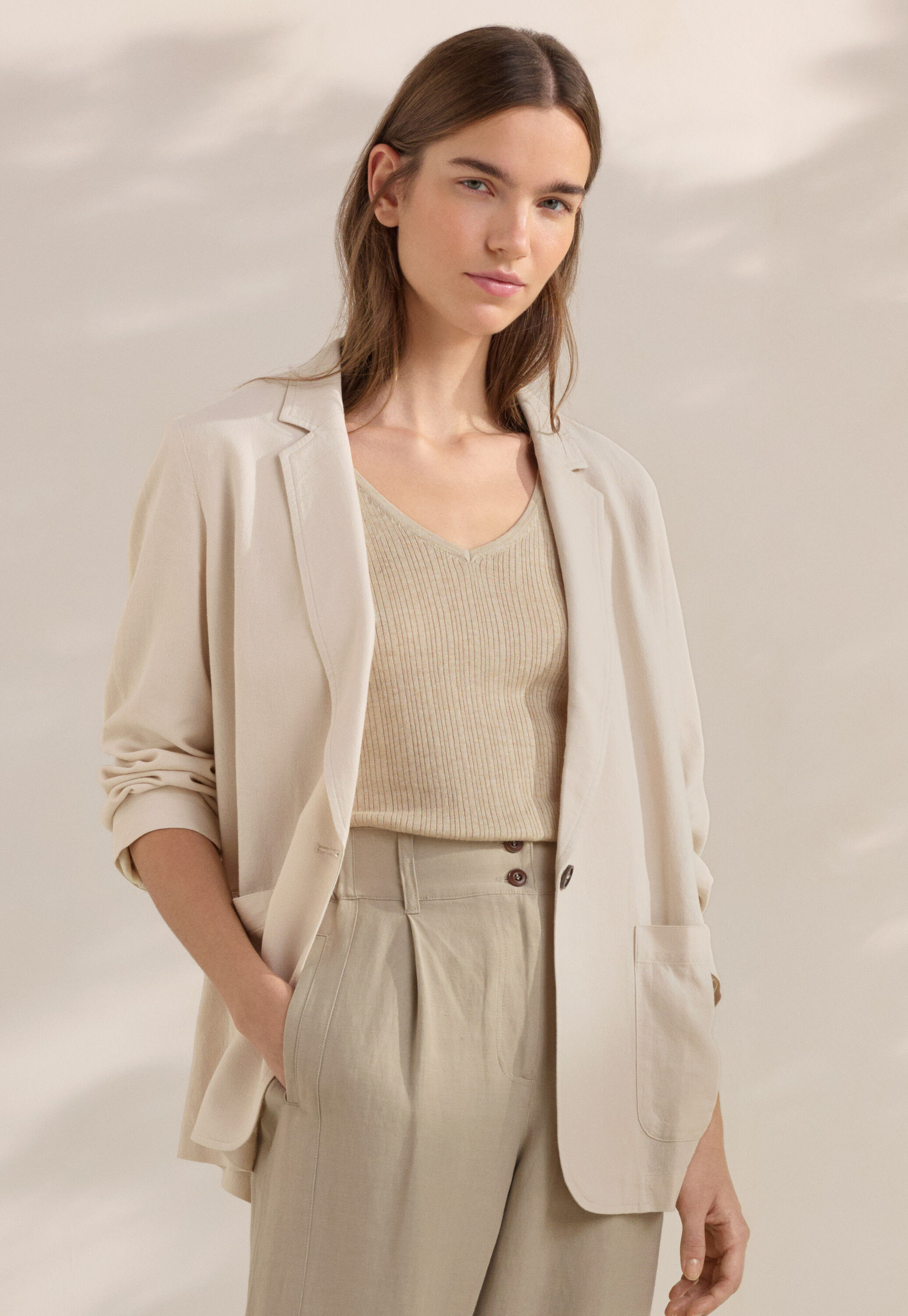Patch-pocket blazer