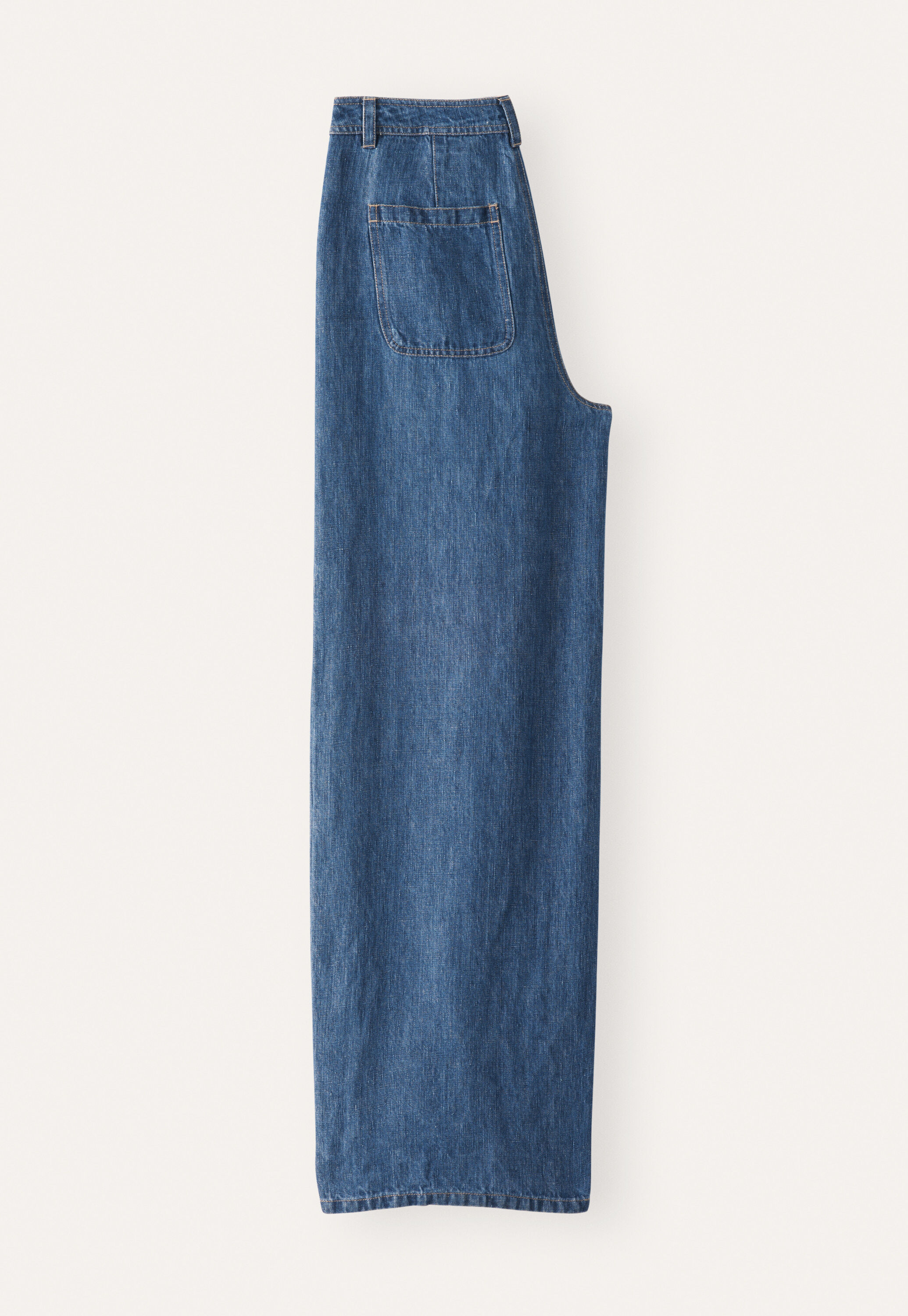 Indigo linen jeans
