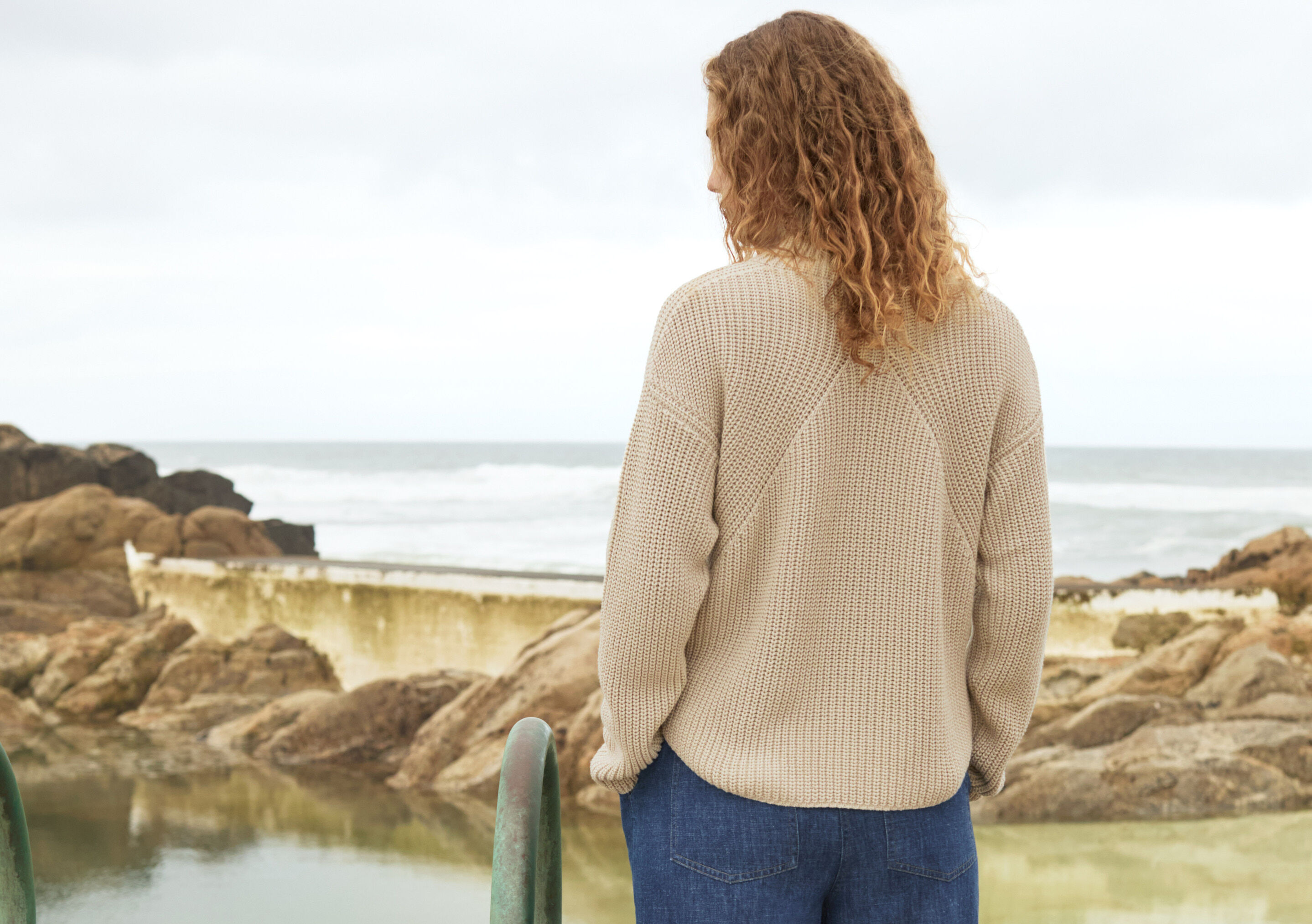 Funnel-neck sweater