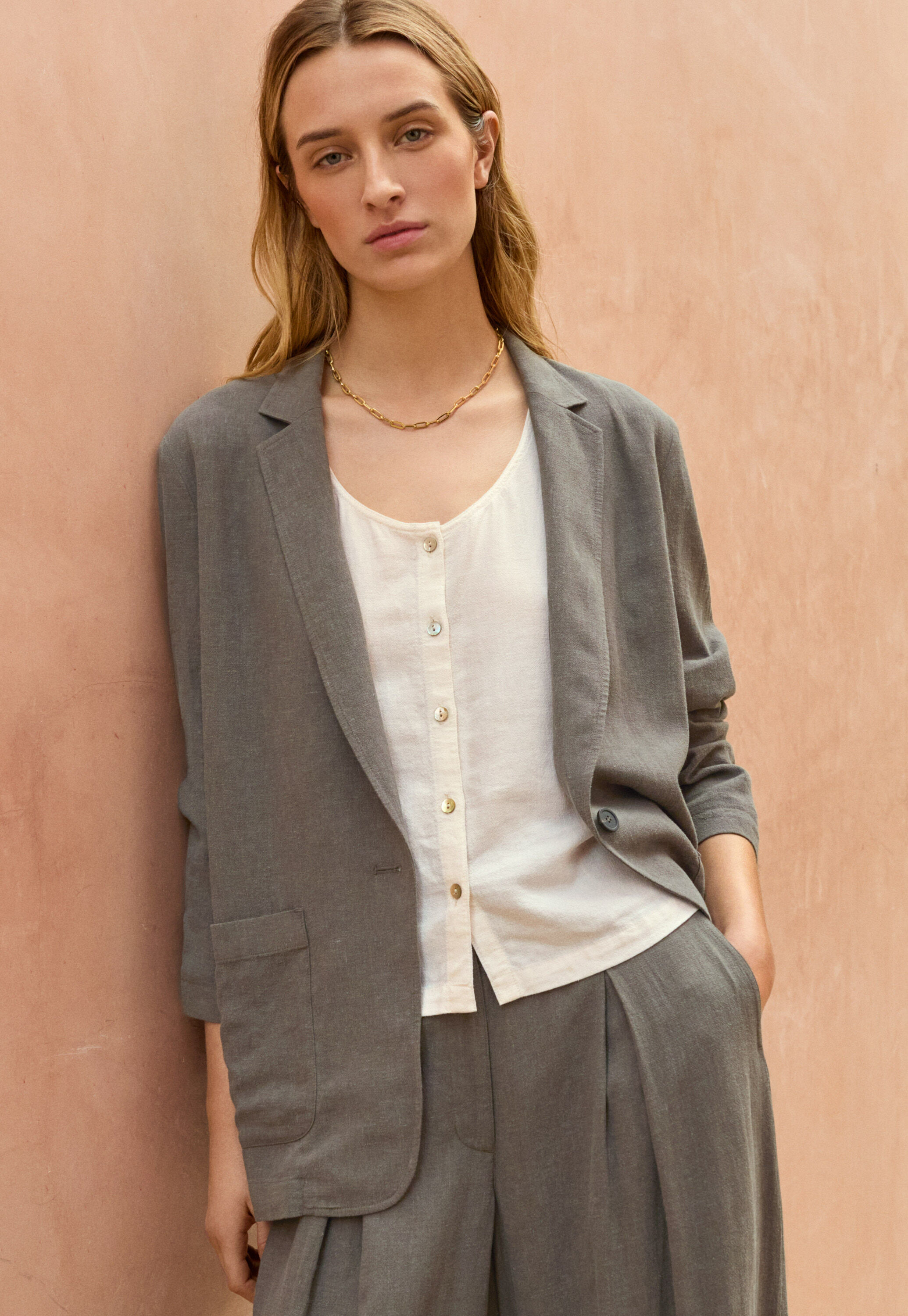 Patch-pocket blazer