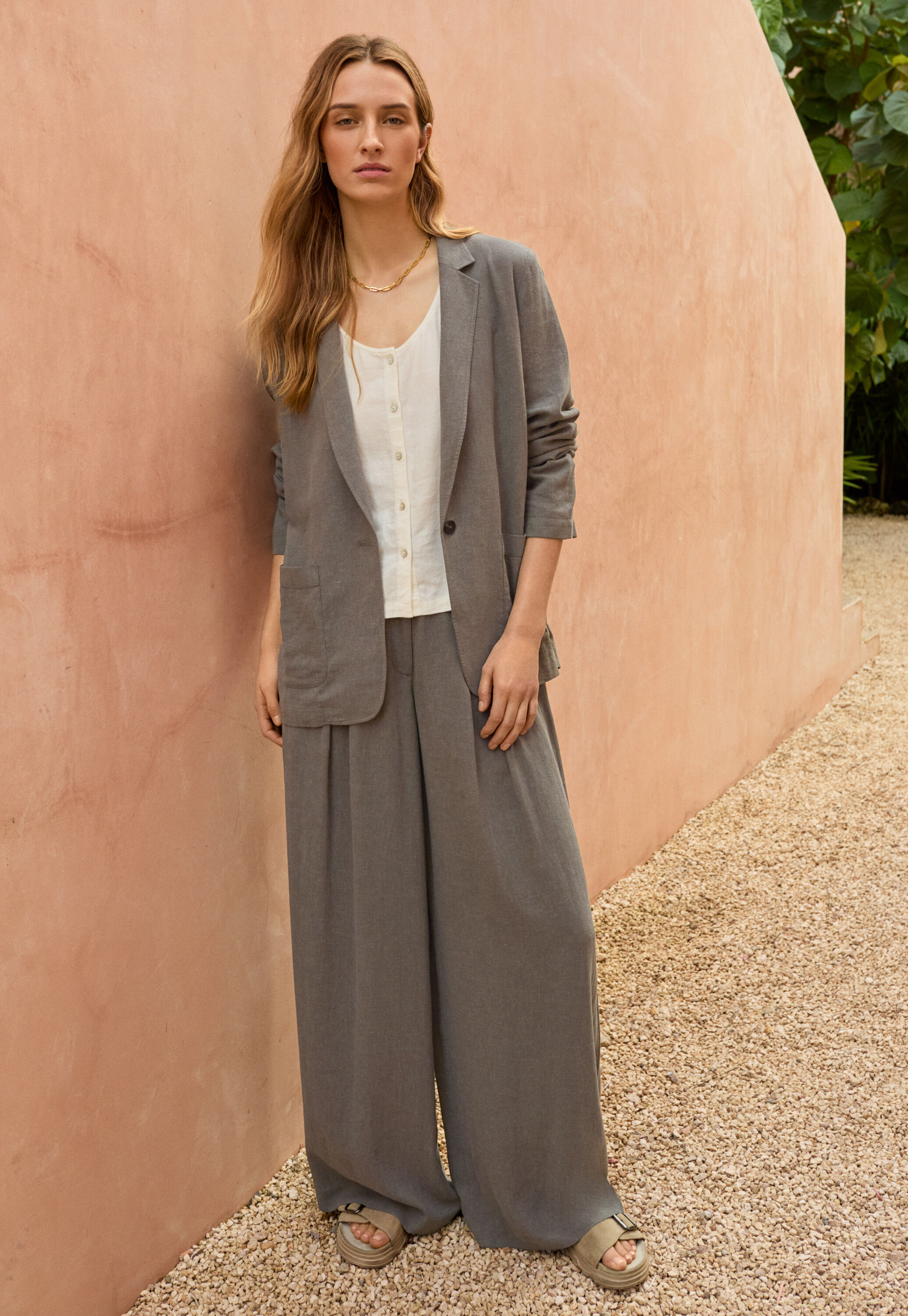 Patch-pocket blazer