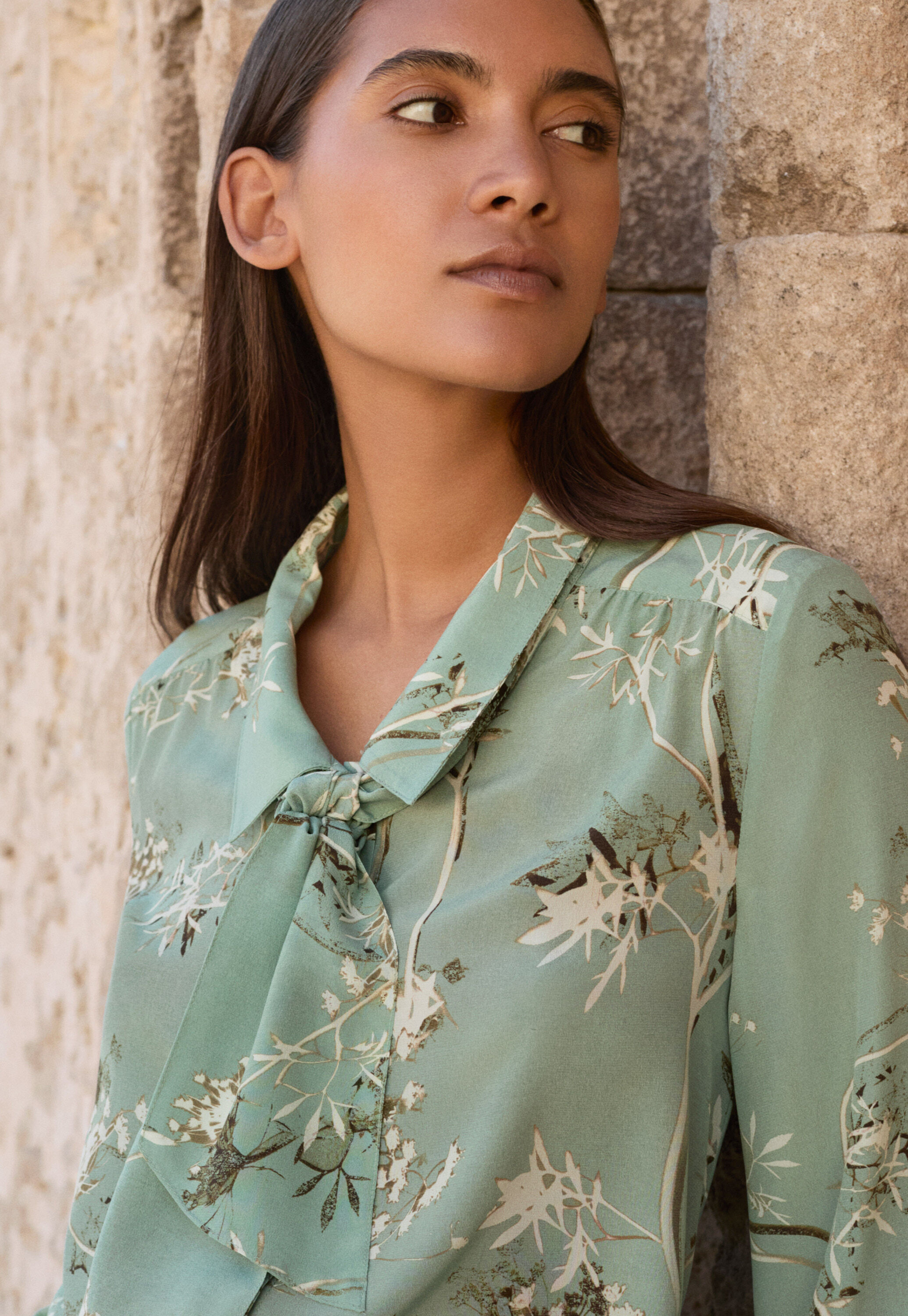 Patch pocket blouse