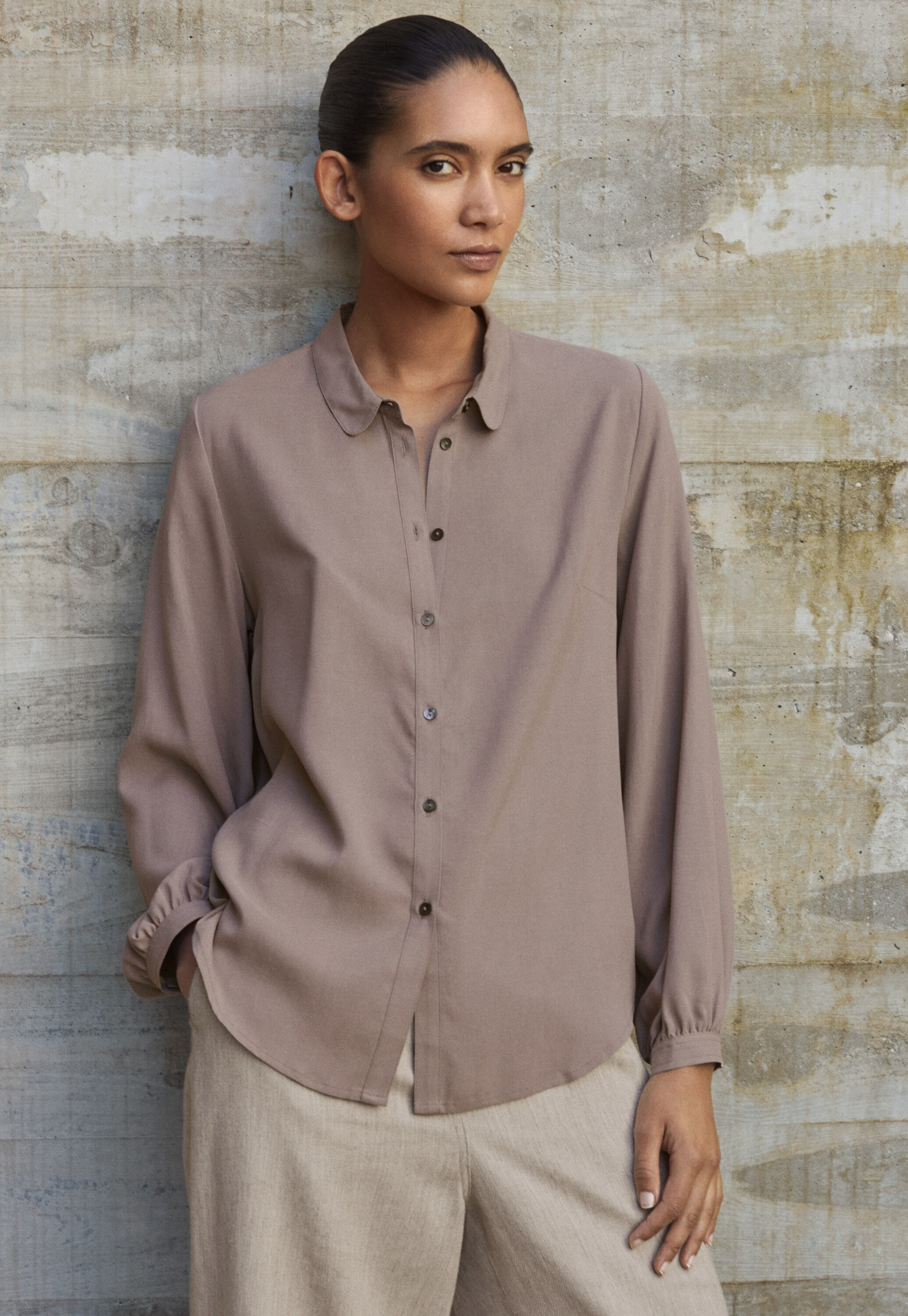 Patch pocket blouse
