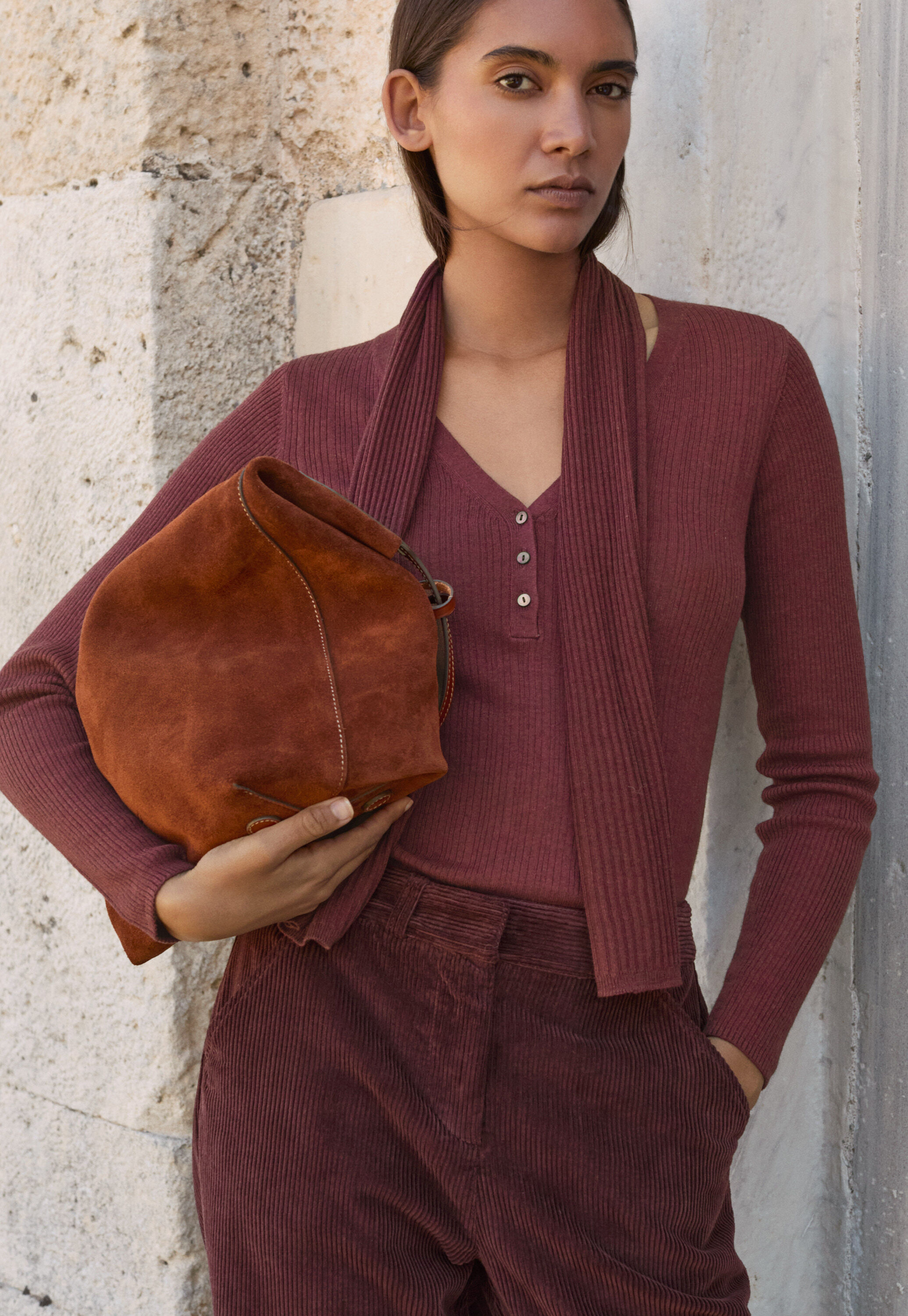 Bucket bag, Chestnut, large