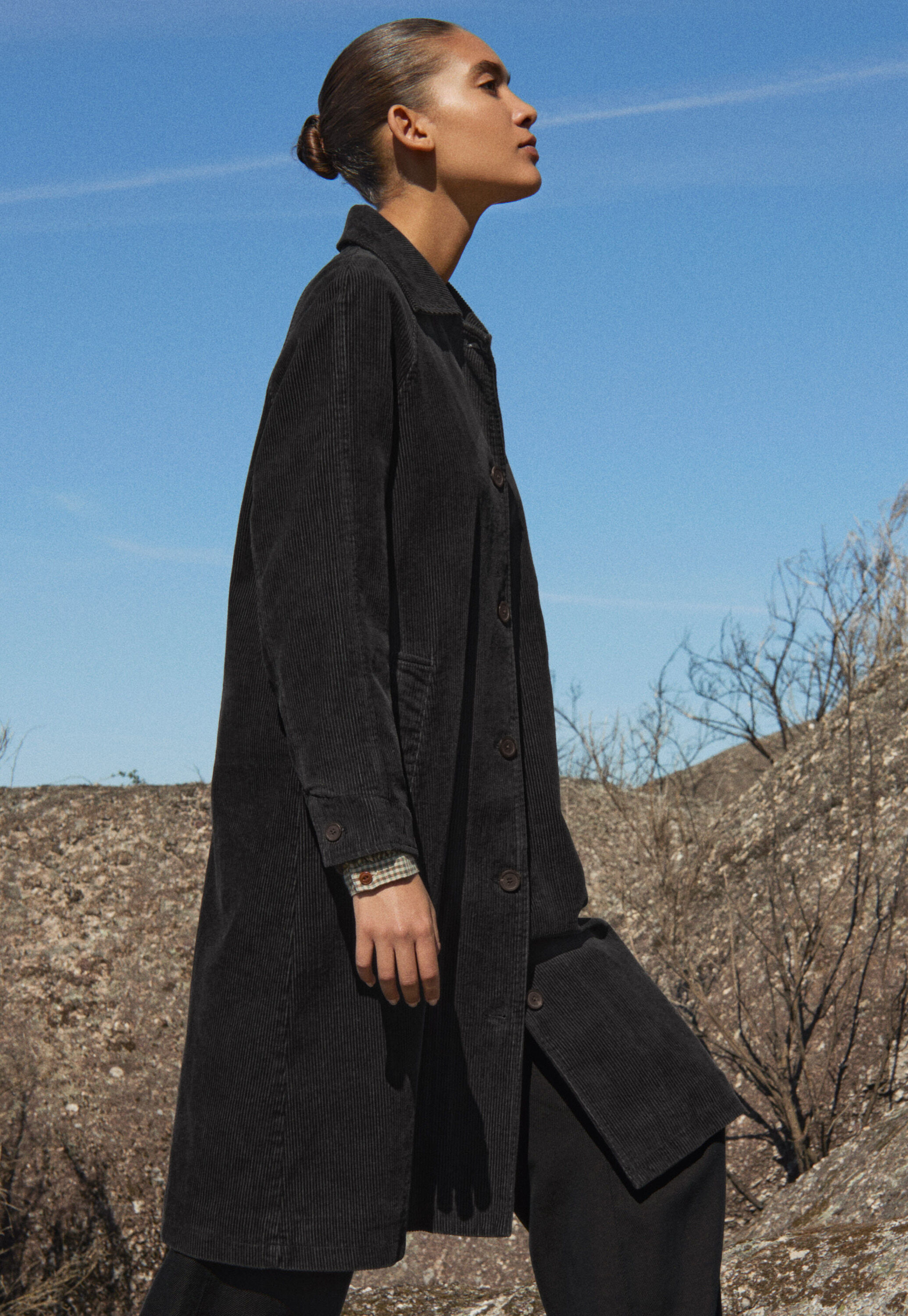 Straight-leg cord trouser