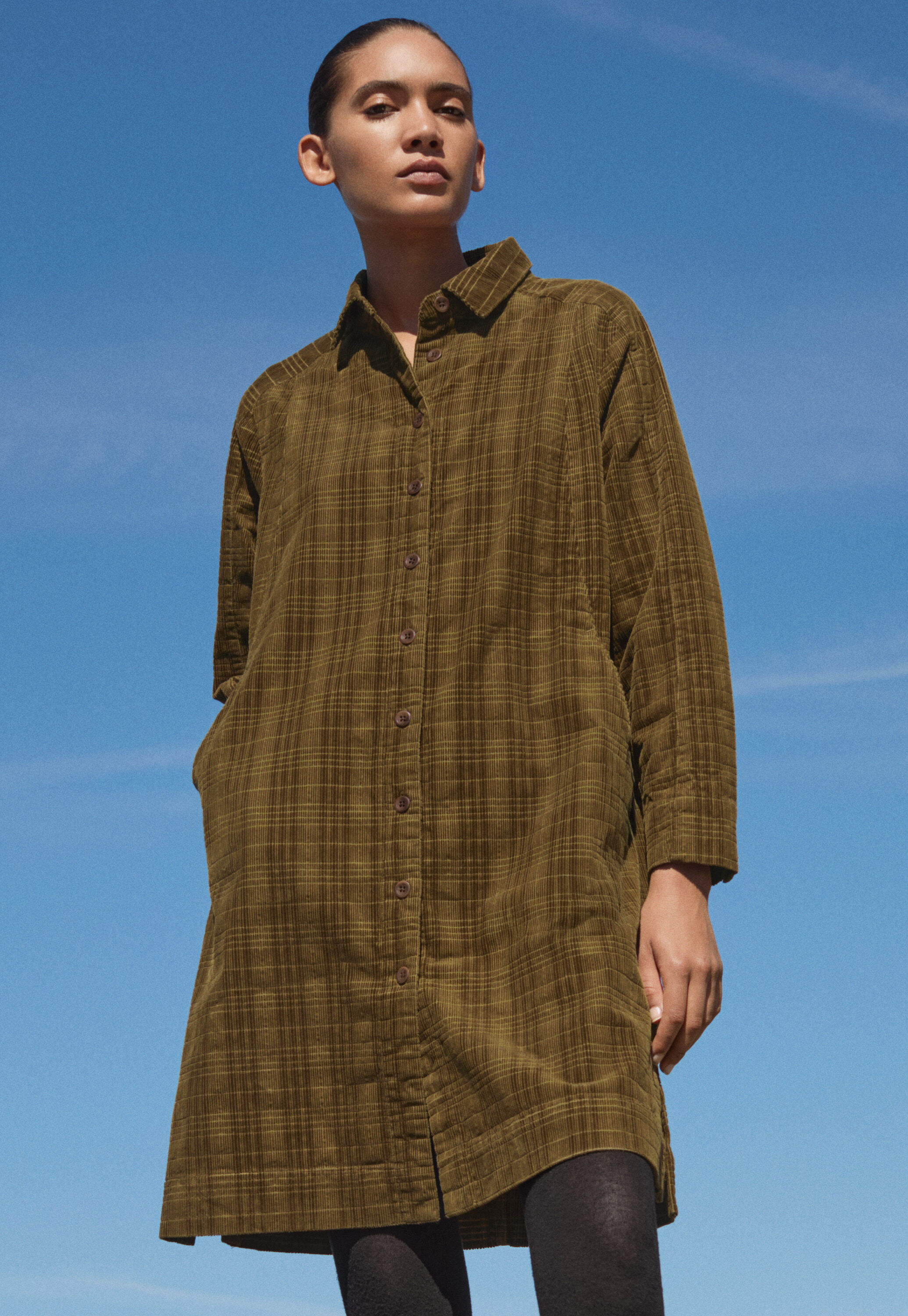 Straight-leg cord trouser