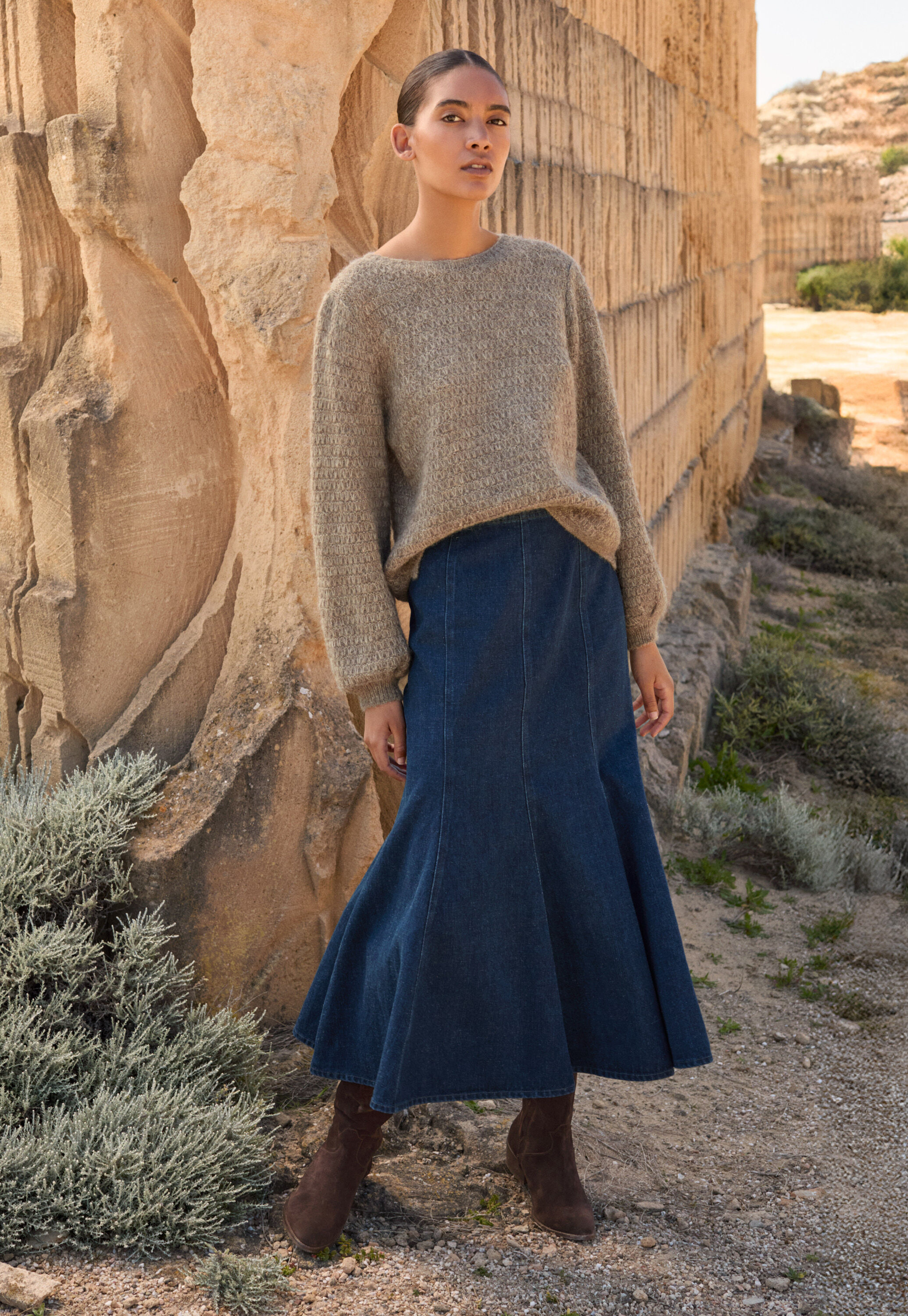 Panelled skirt