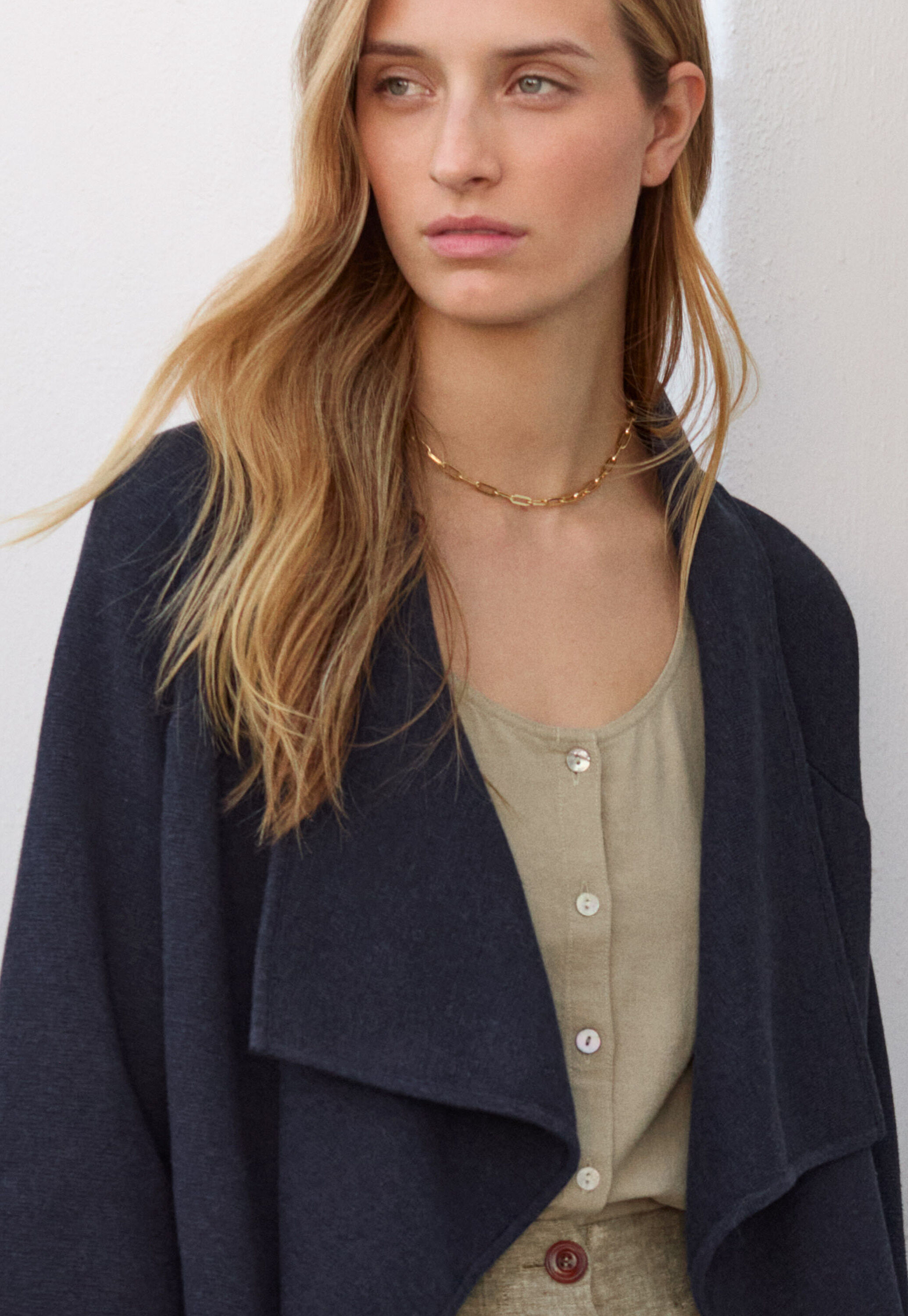 Hand-knitted cardigan