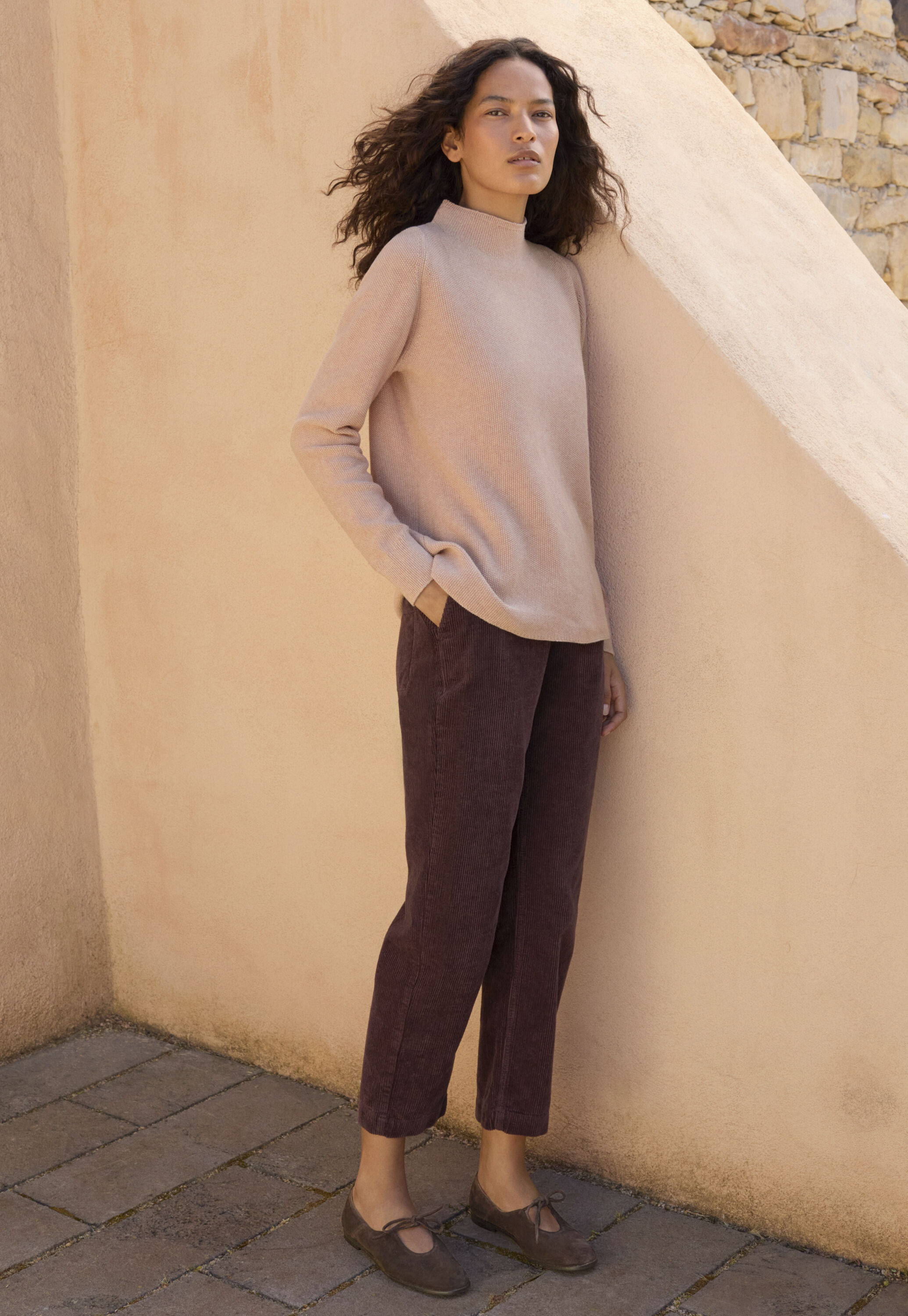 Funnel-neck sweater