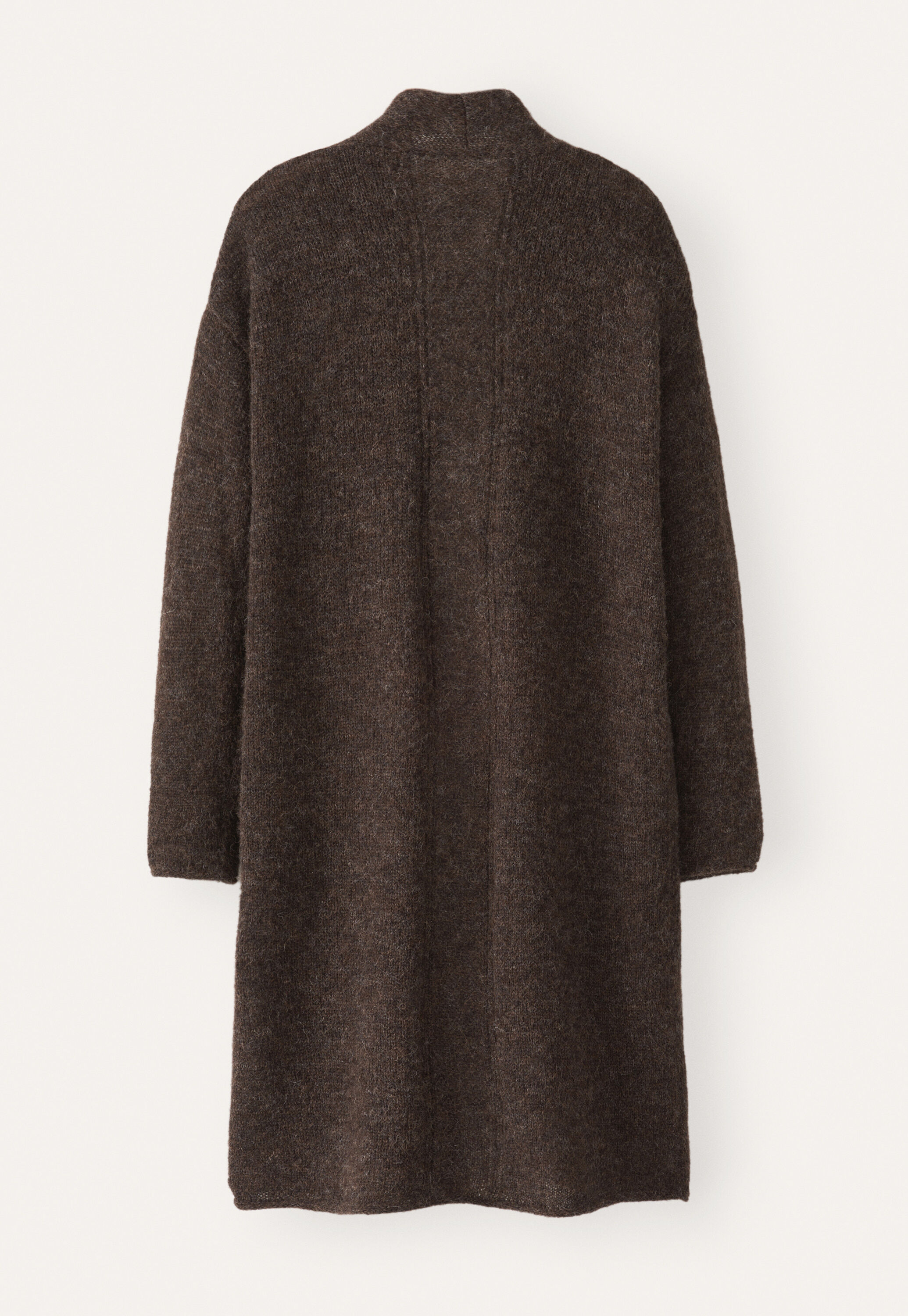 Edge-to-edge cardigan, Dark brown, large