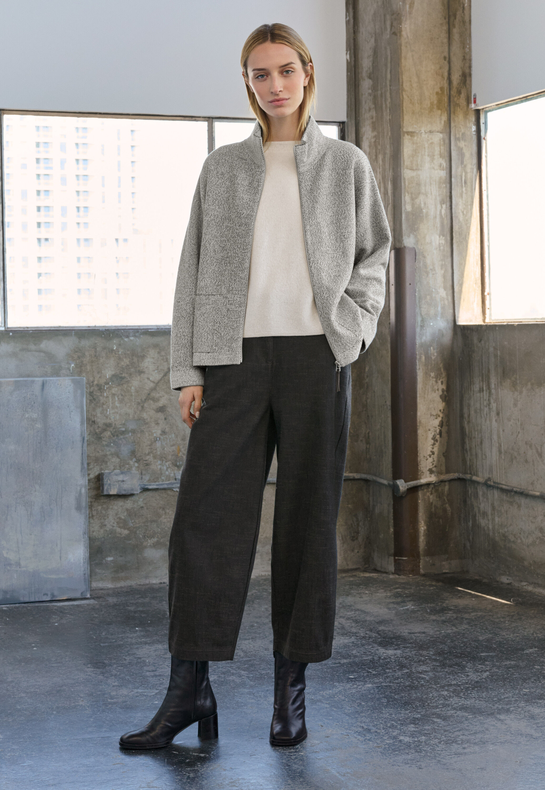 Boxy sweater, Parchment, large