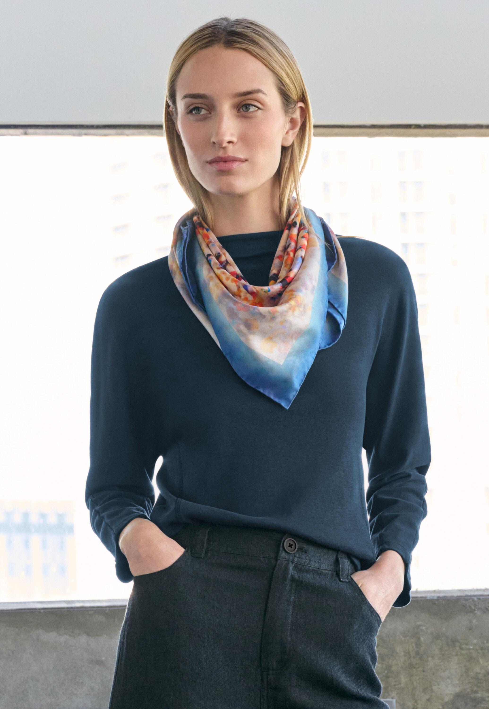 Patch pocket blouse