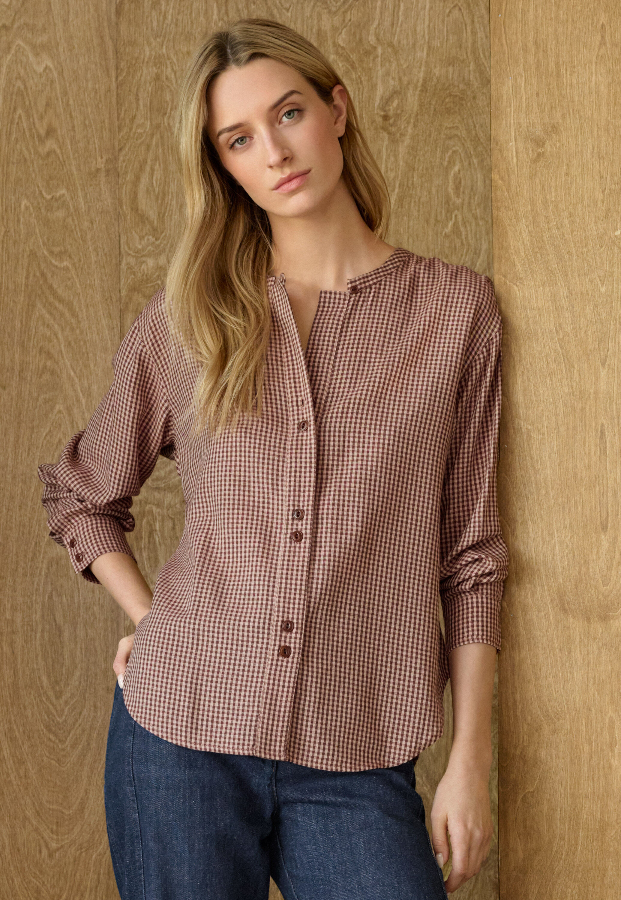 Gingham blouse