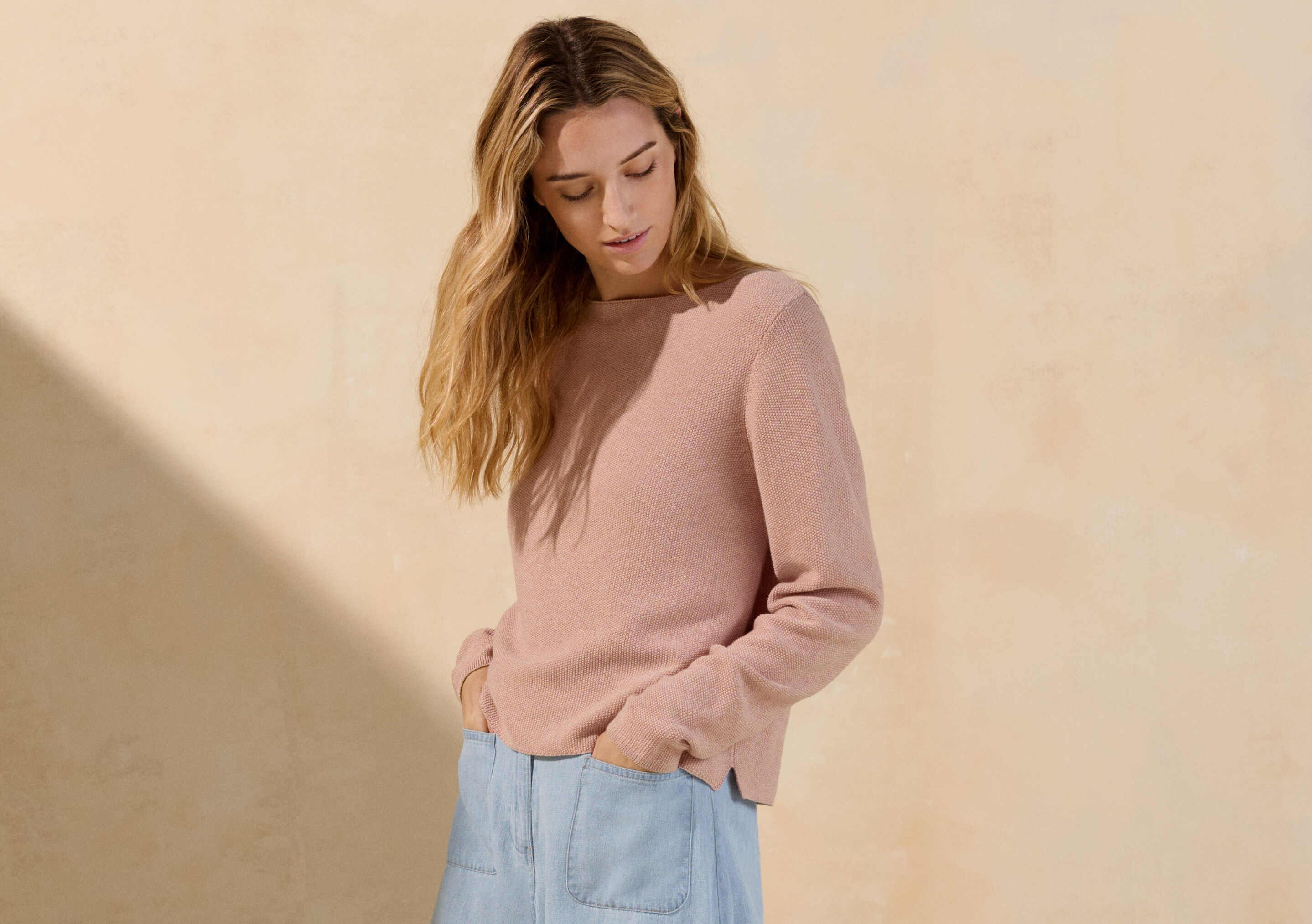 Boat-neck sweater