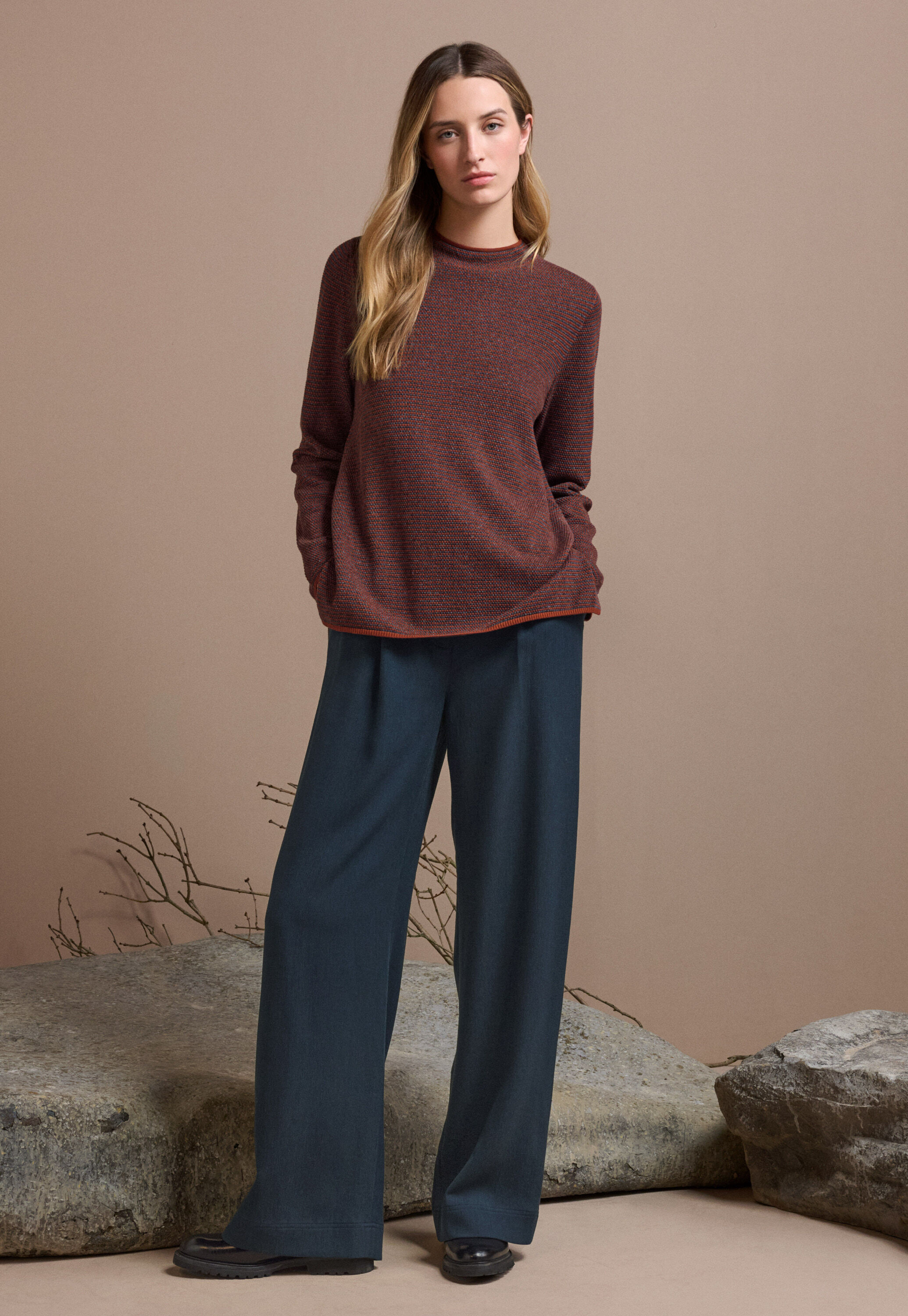 Hand-knitted cardigan