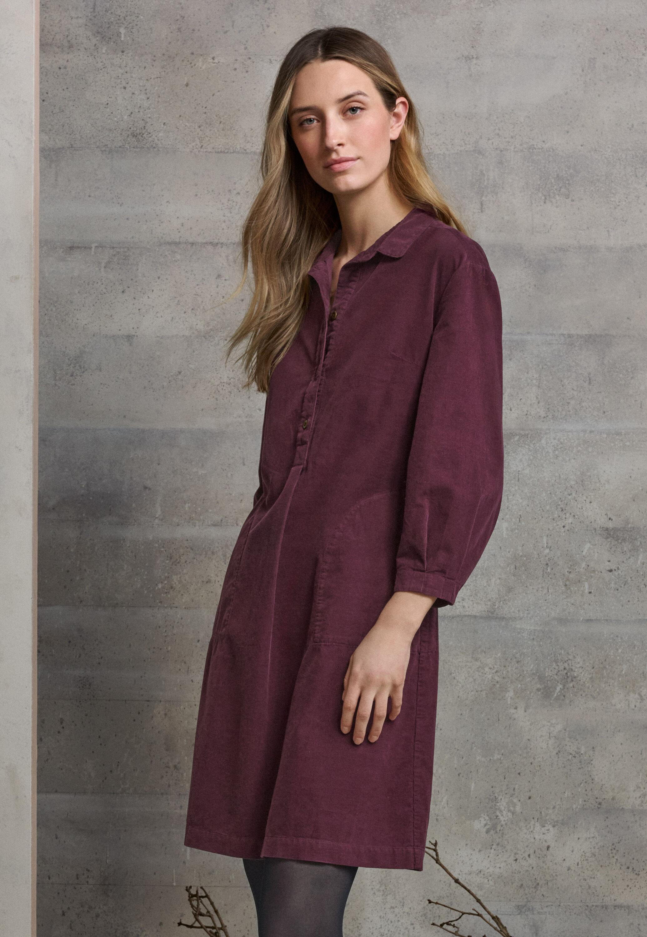 Straight-leg cord trouser