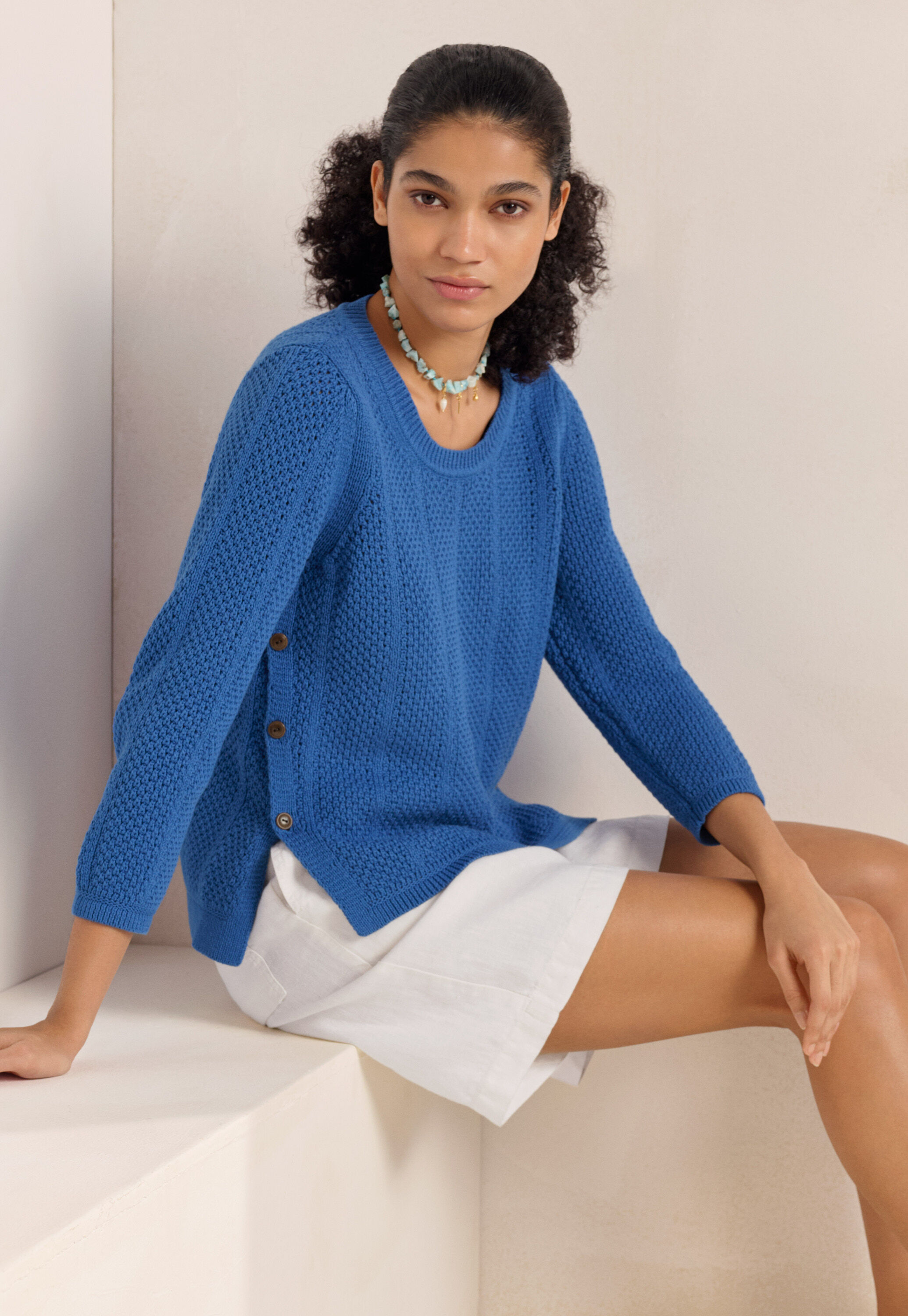 Hand-knitted cardigan