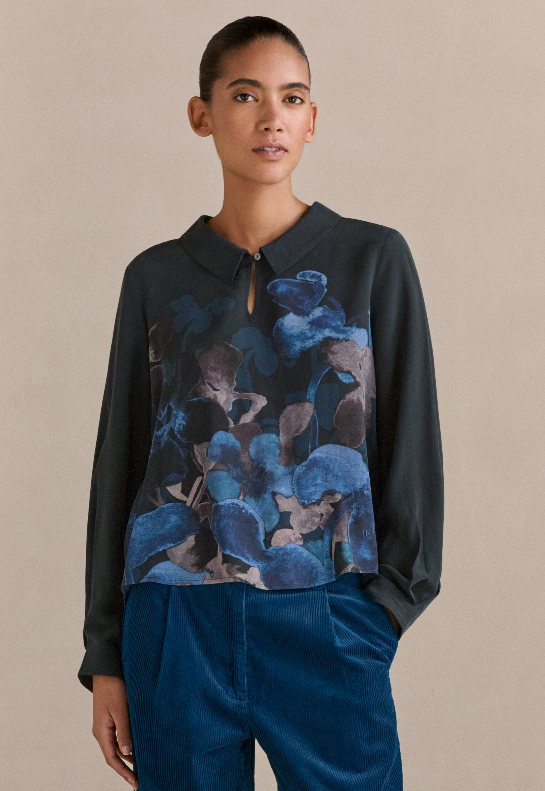 Patch pocket blouse