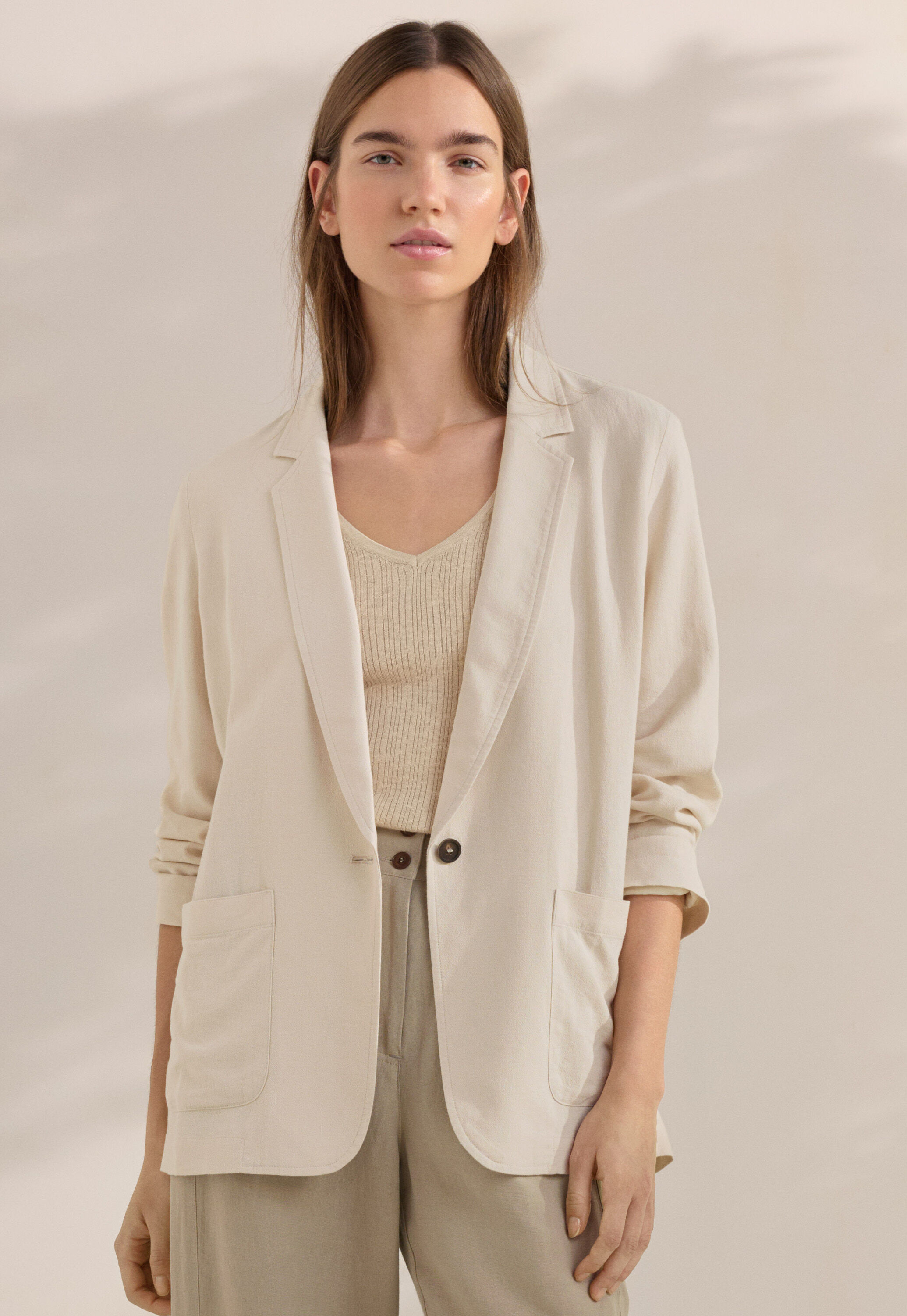 Patch-pocket blazer