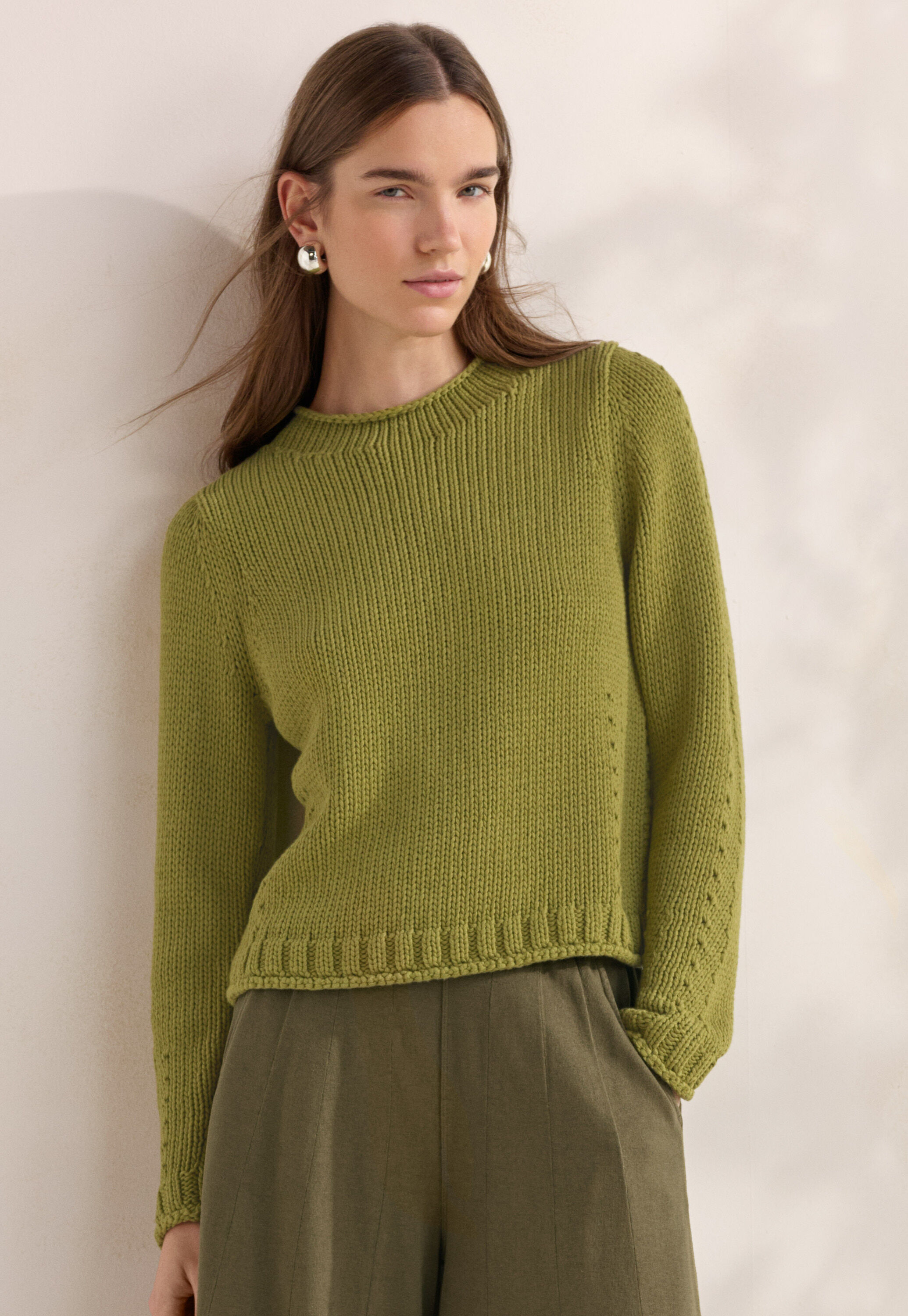 Hand-knitted cardigan