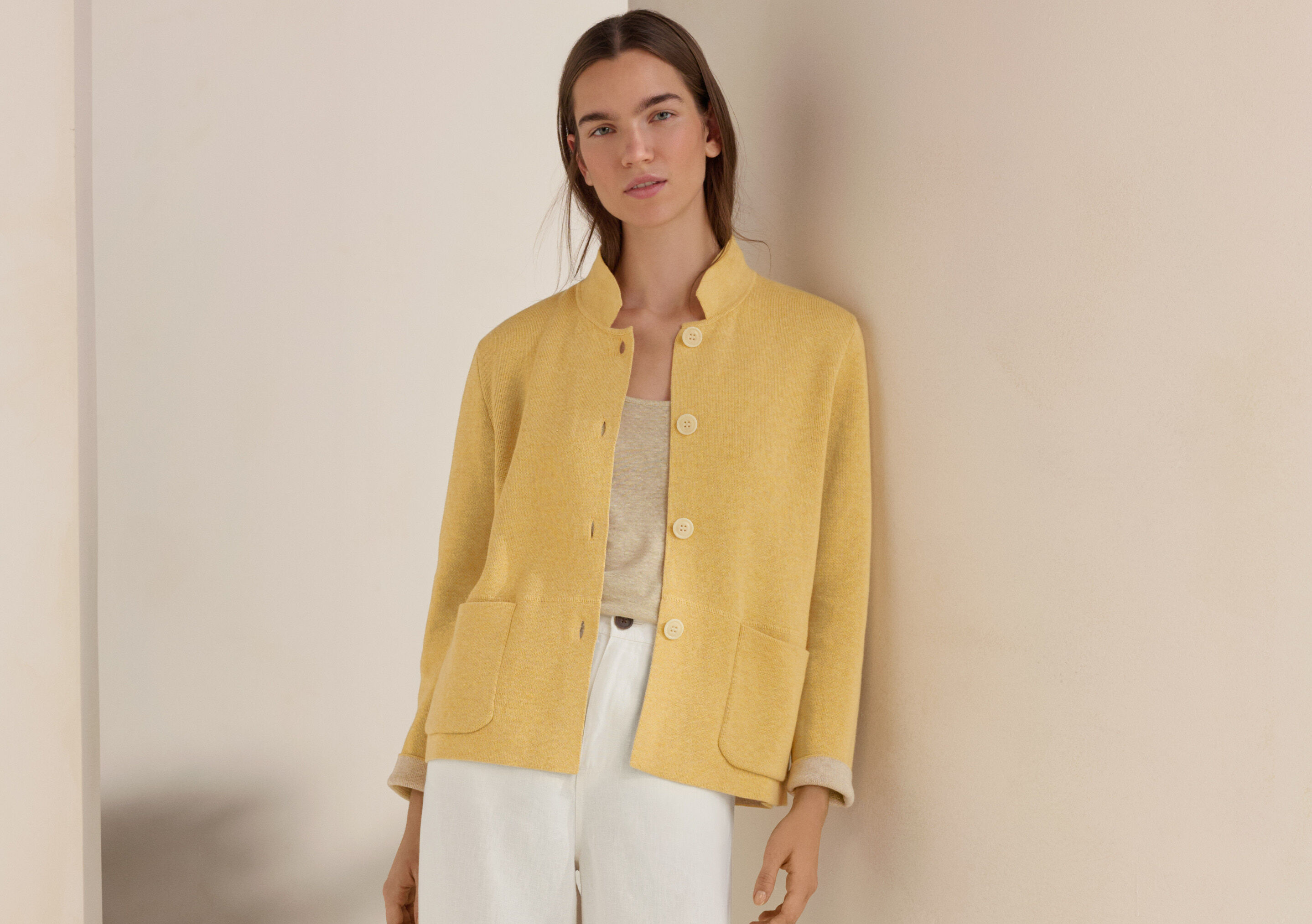 Hand-knitted cardigan