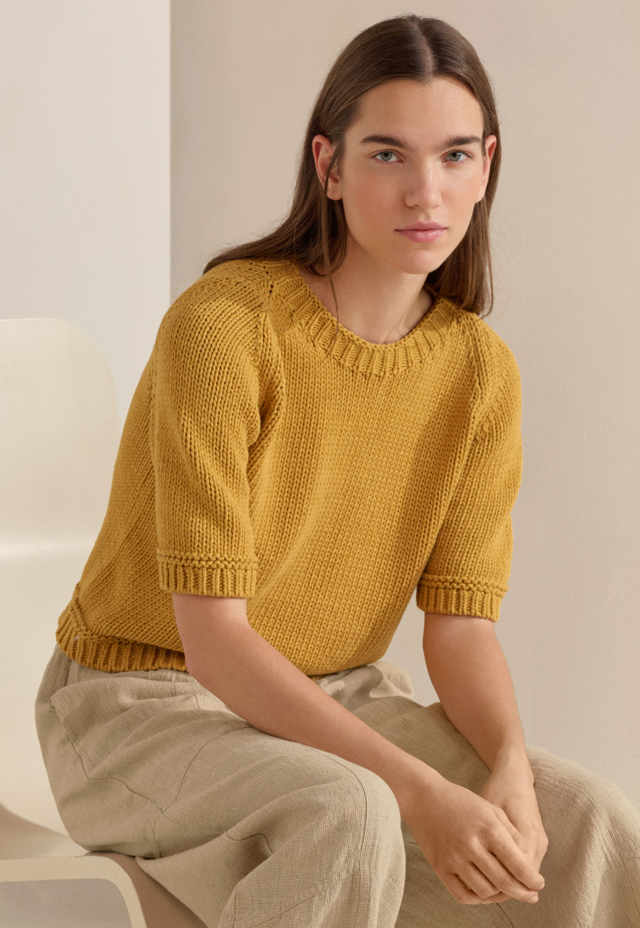 Hand-knitted cardigan