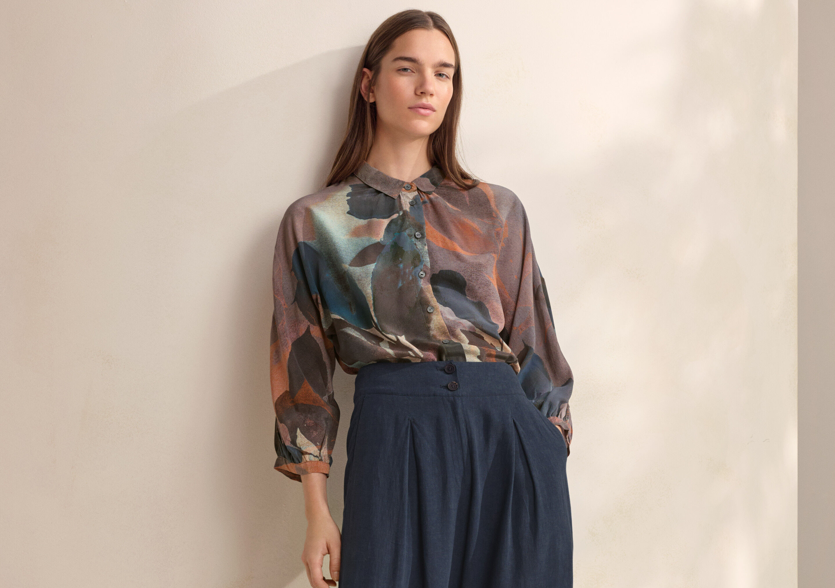 Patch pocket blouse