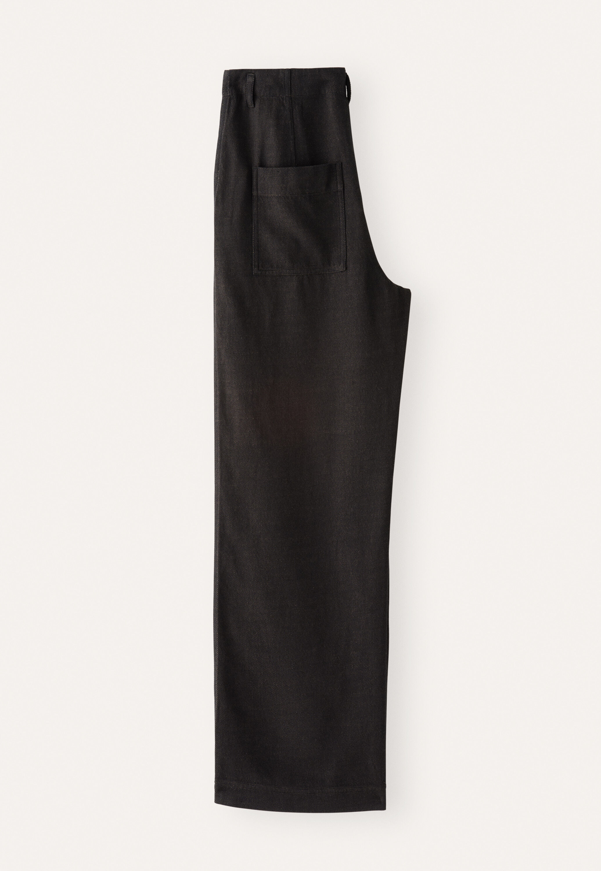 Straight-leg trousers, Brown black, large
