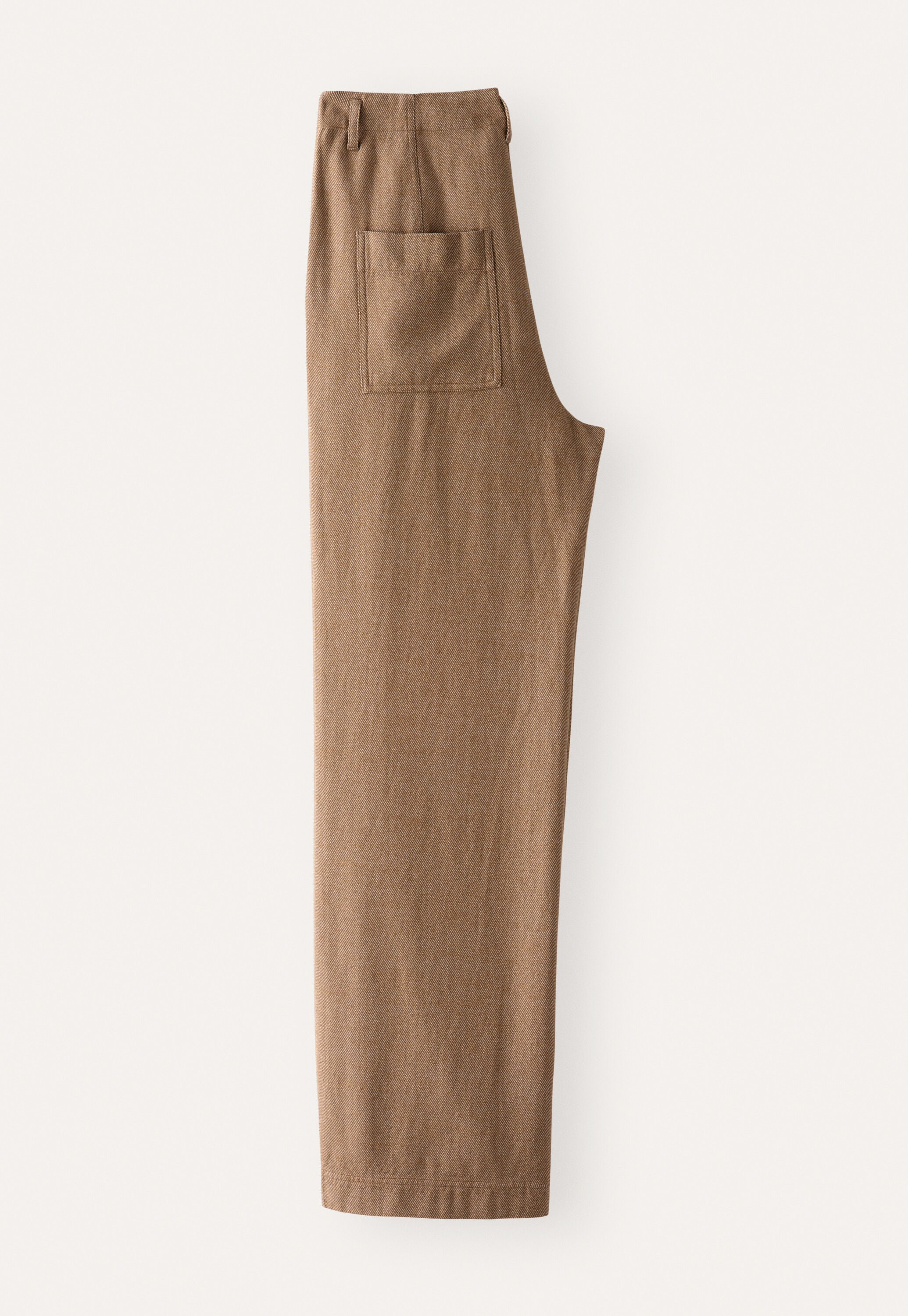 Straight-leg trousers, Camel grey, large