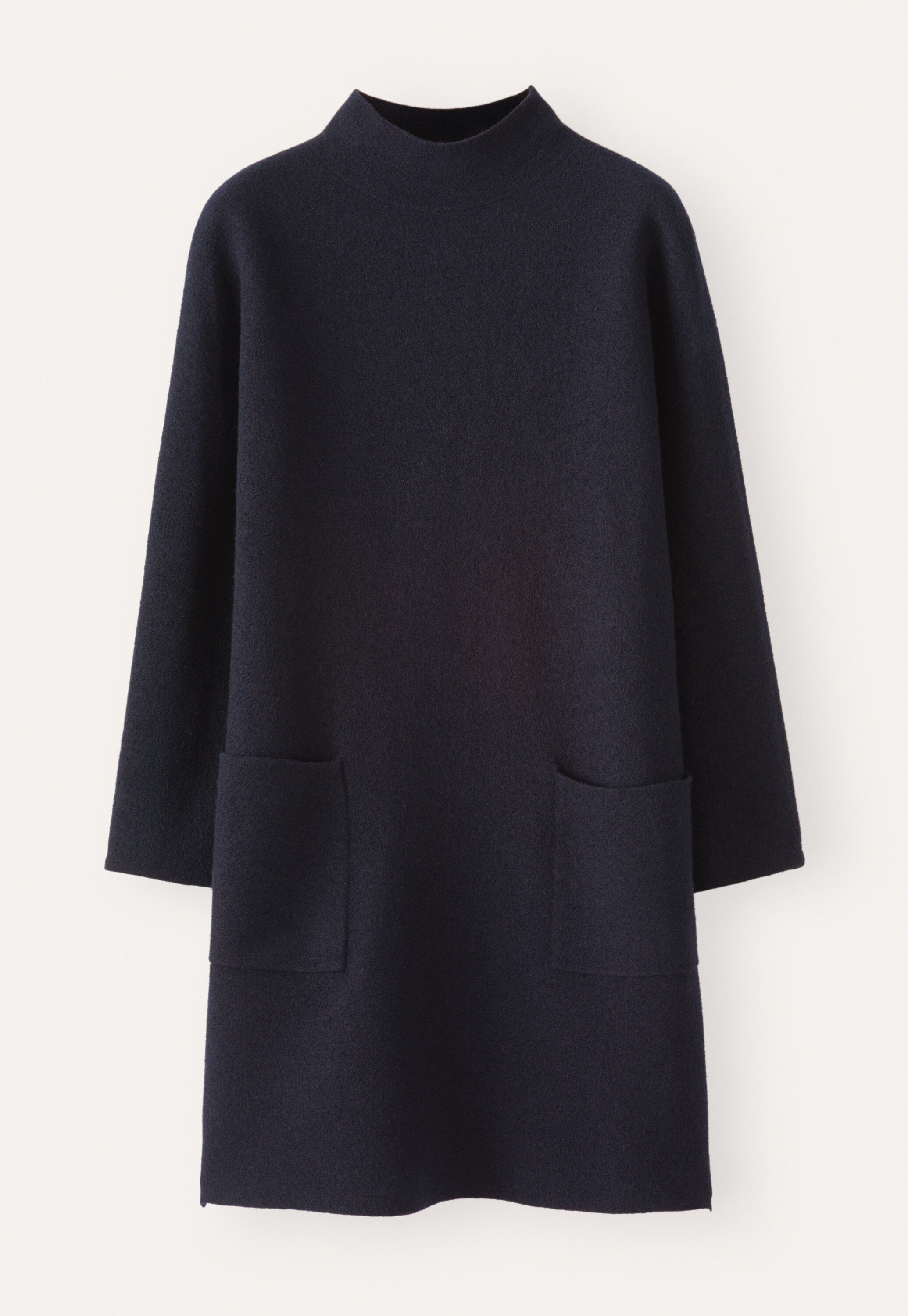 Patch-pocket dress, Blue black, large