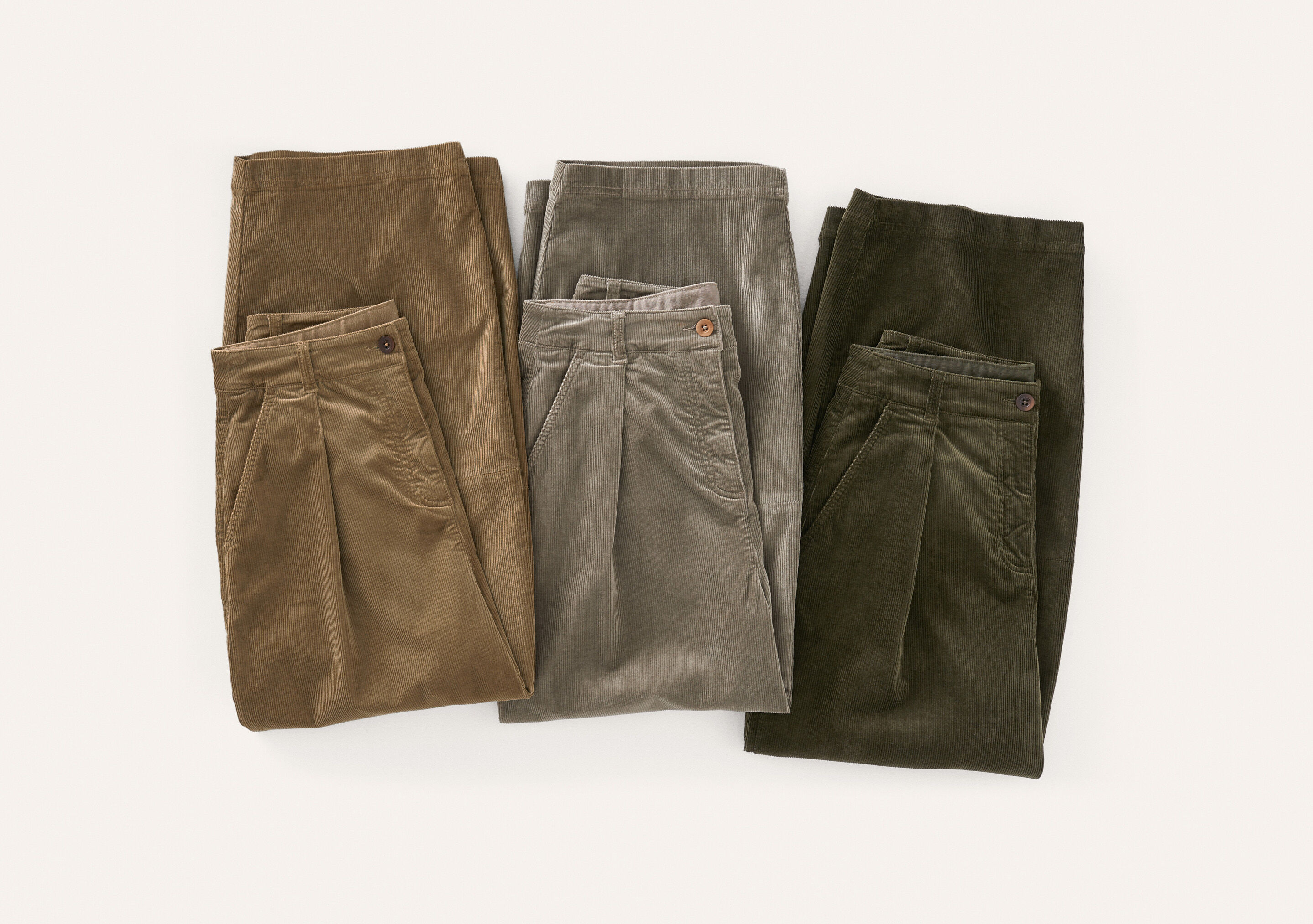 Straight-leg cord trouser