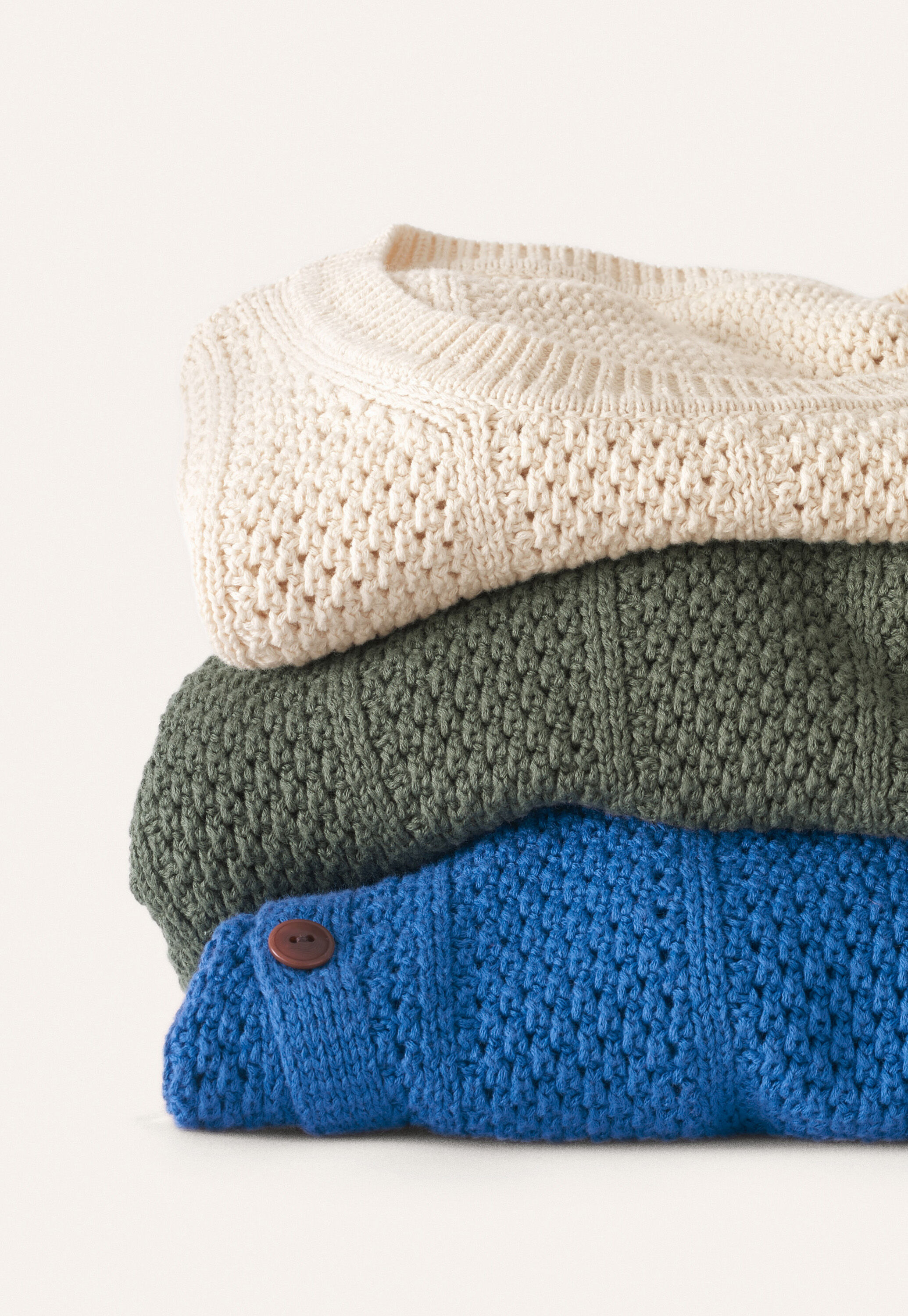 Hand-knitted cardigan