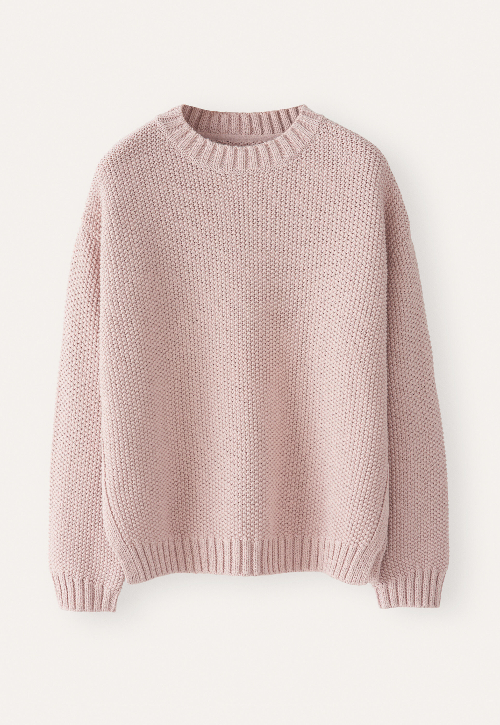 Moss-stitch sweater
