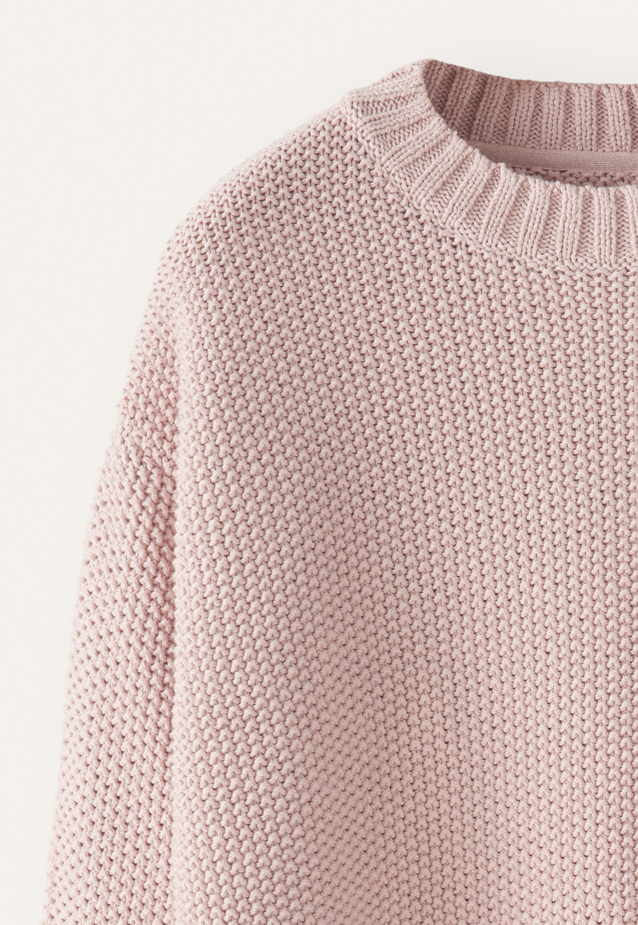 Moss-stitch sweater