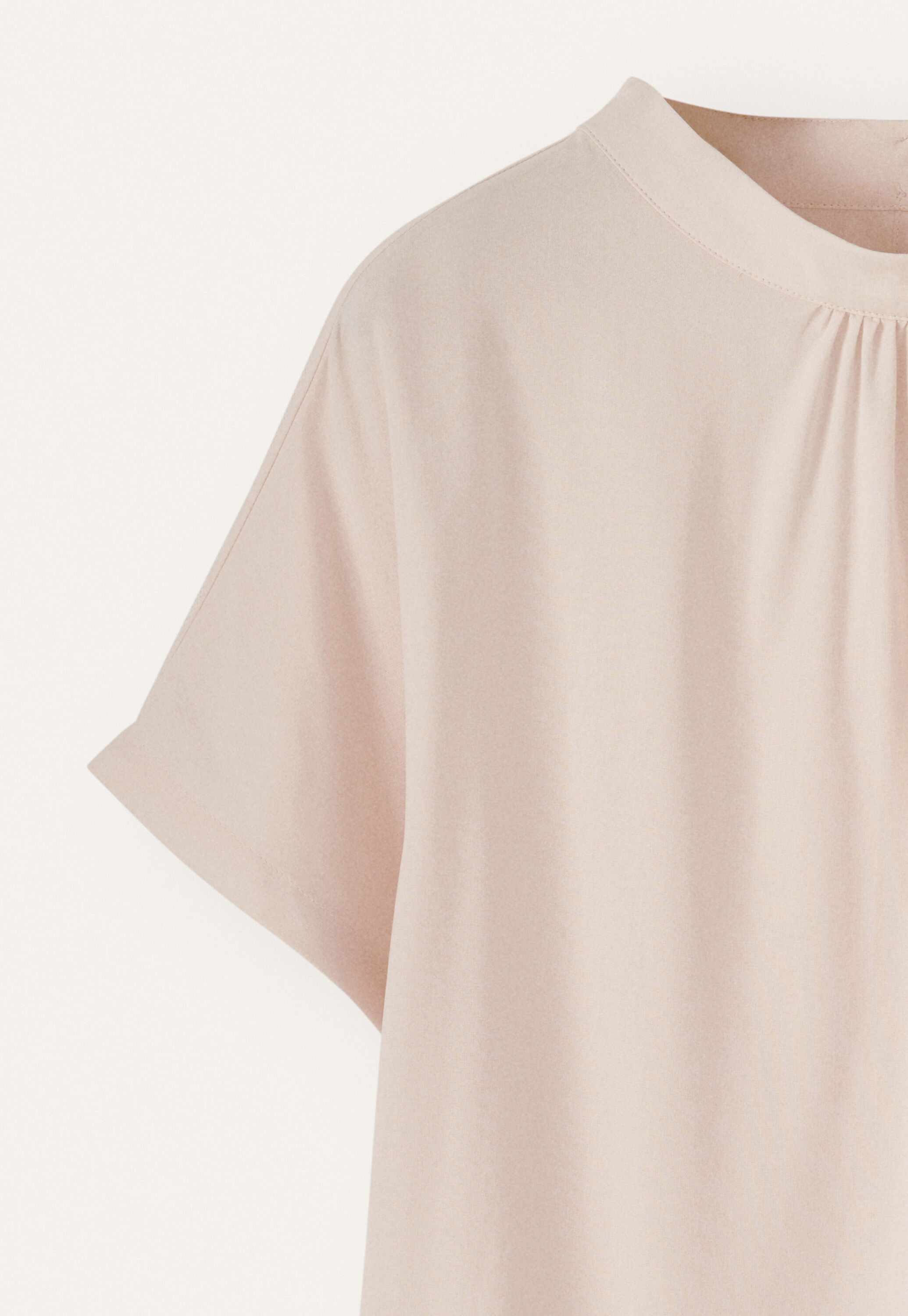 Dolman-sleeve blouse, Pale shell, large