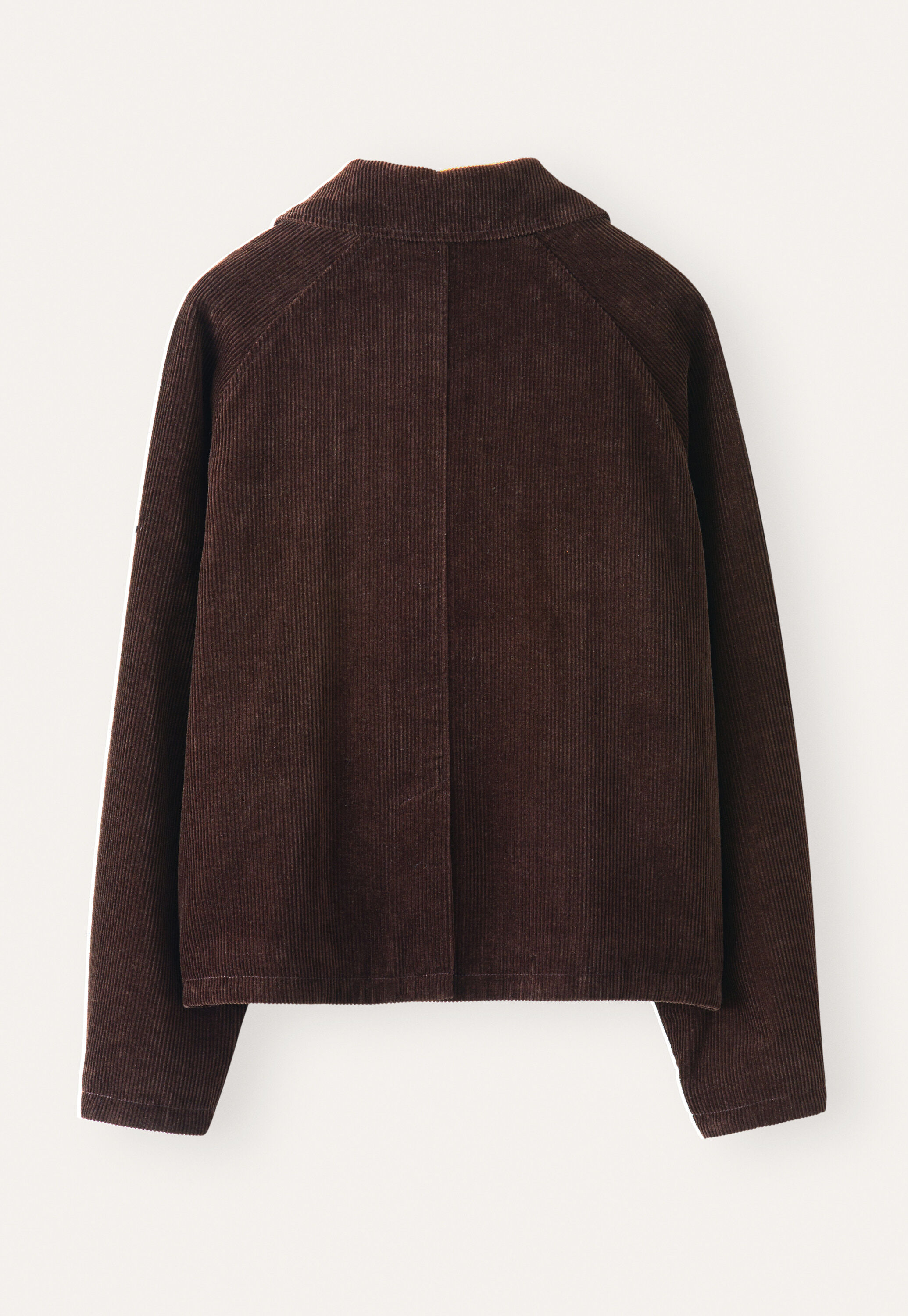 Cropped cord jacket, Dark chocolate, large
