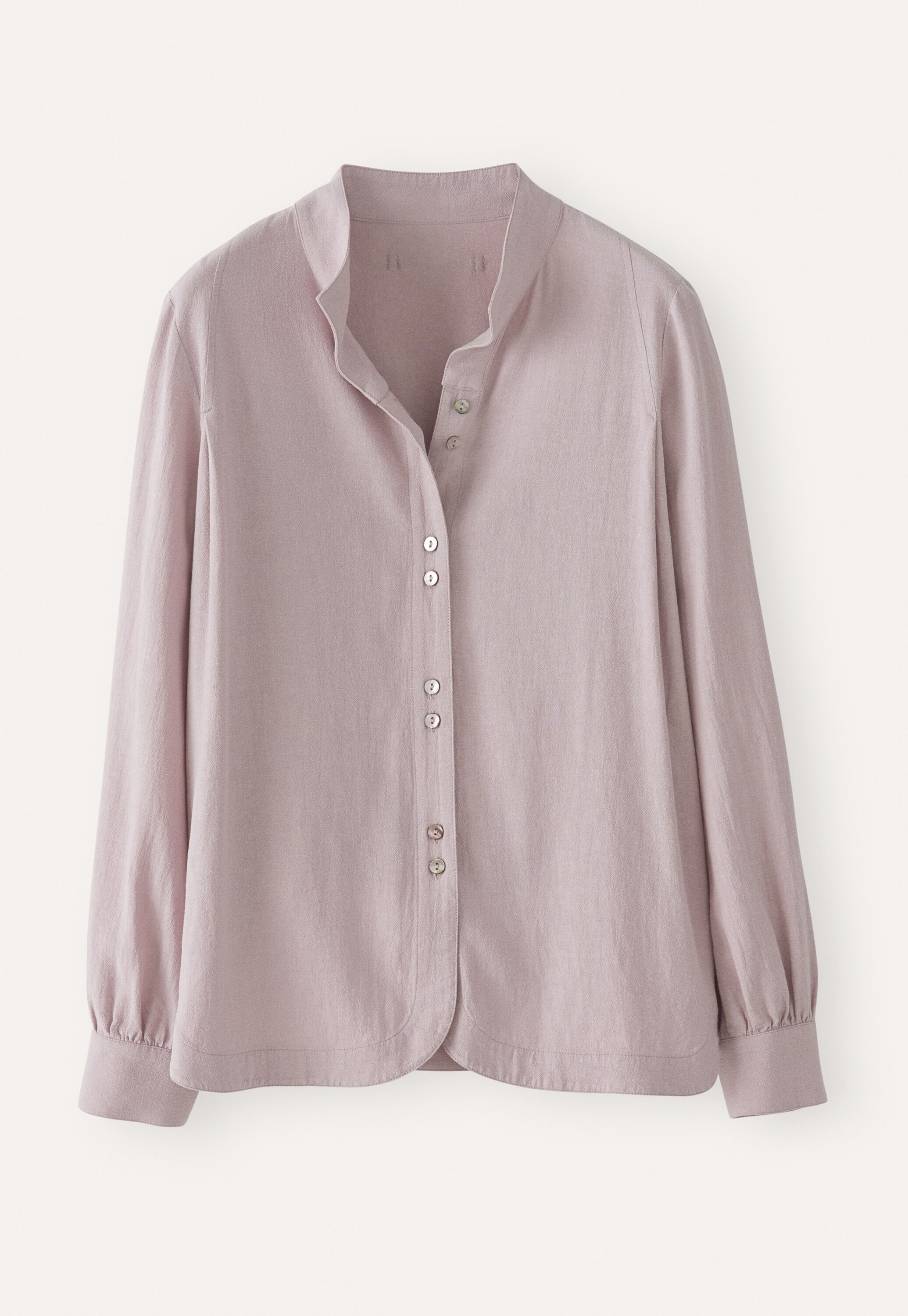 Funnel-neck blouse, Orchid rose, large