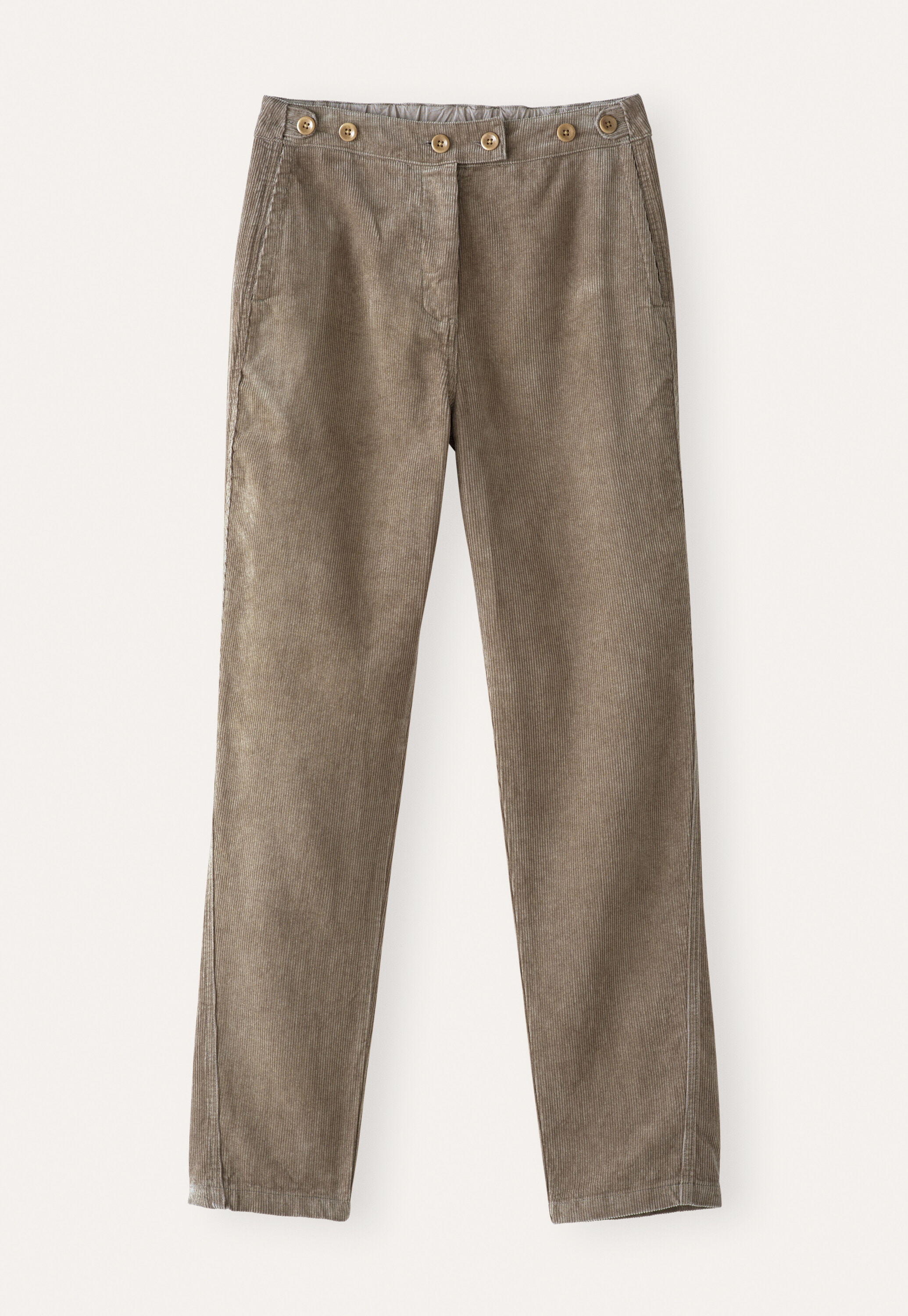 Tapered-leg trousers, Brown mink, large